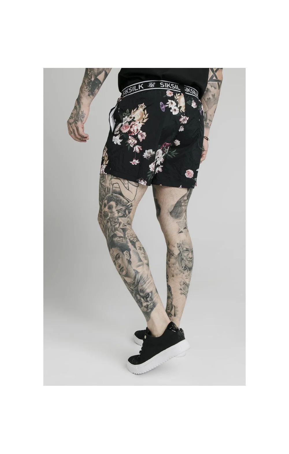 BlackFloral Swim Short - Image 5