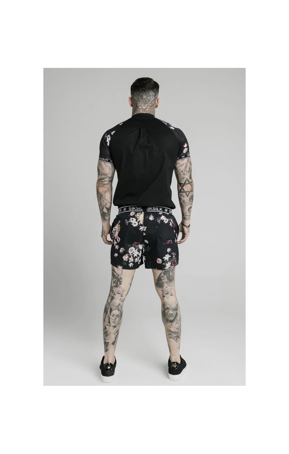 BlackFloral Swim Short - Image 7