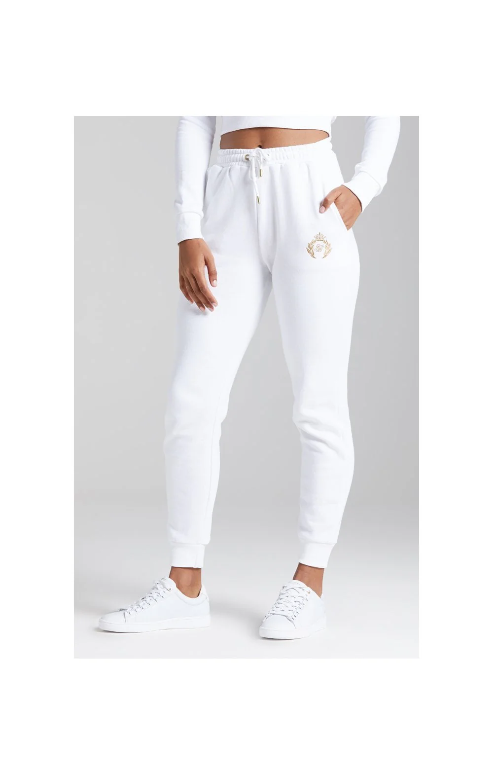 SikSilk Prestige Joggers - White