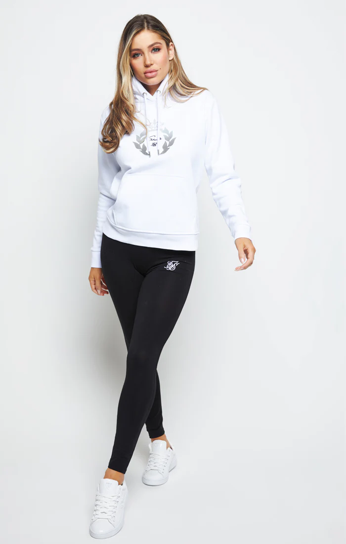 SikSilk Prestige Overhead Hoodie - White - Image 3
