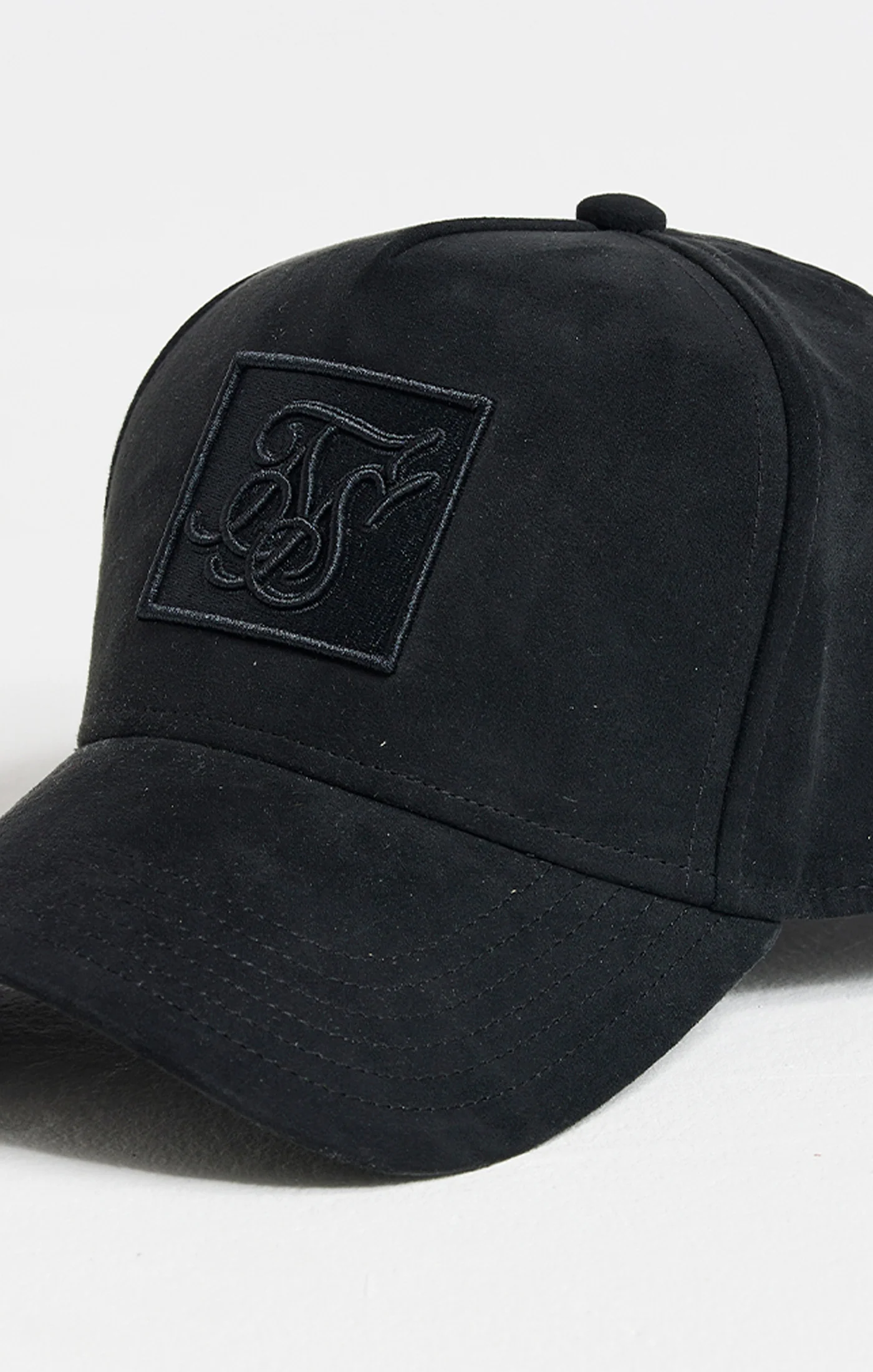 Black Prestige Patch Sueded Trucker Cap - Image 2
