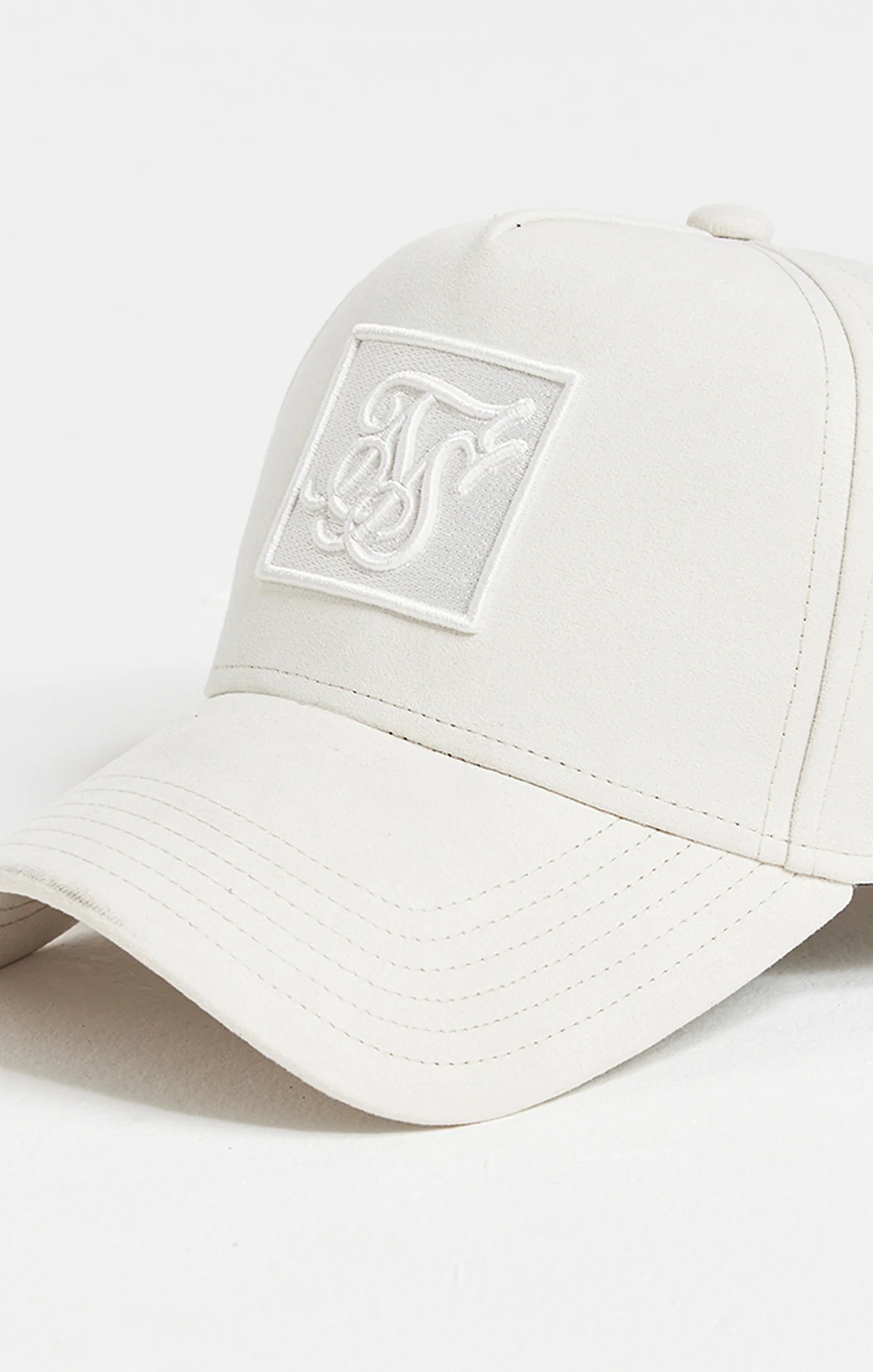 Ecru Prestige Patch Sueded Trucker Cap - Image 2