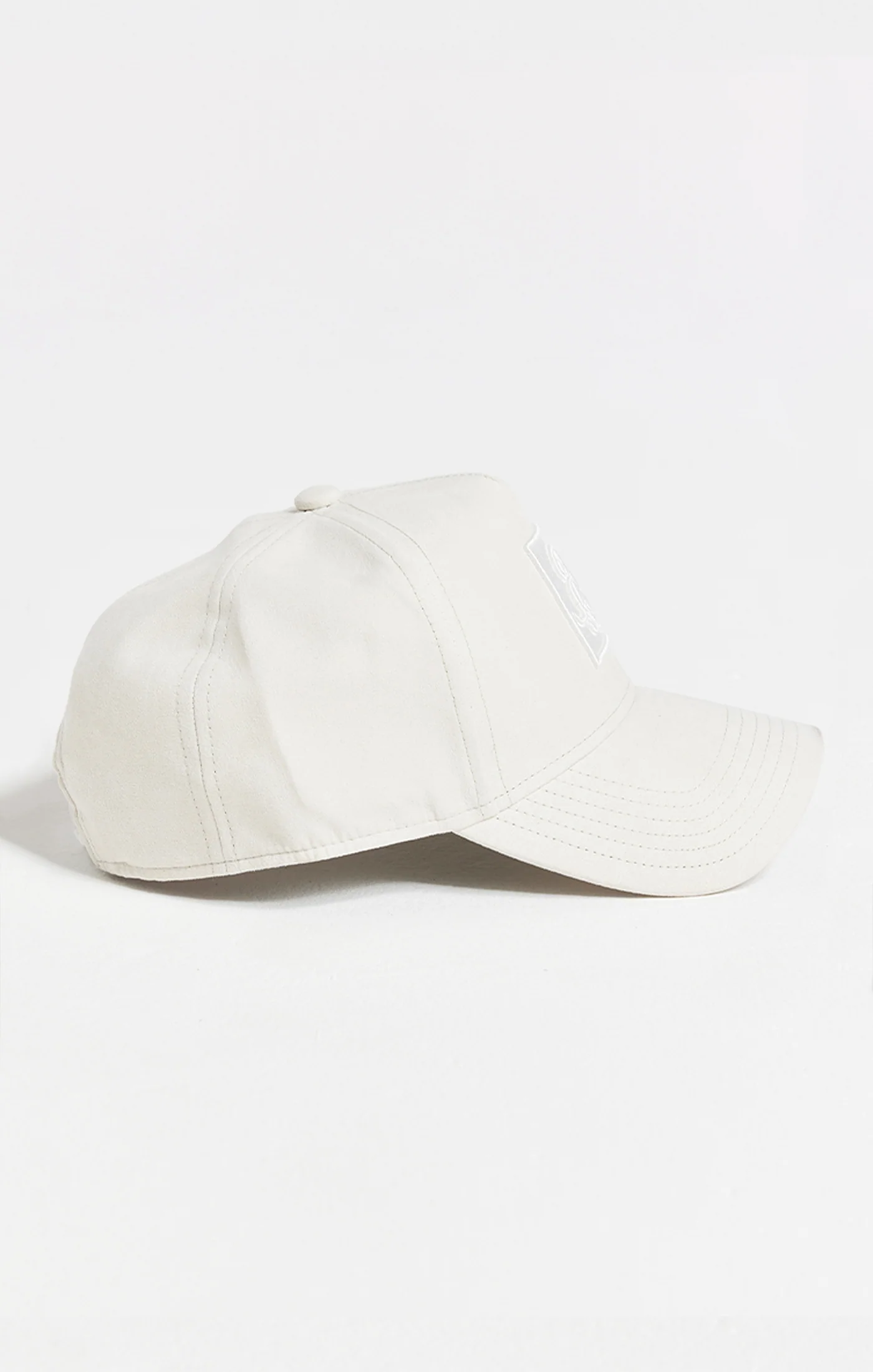 Ecru Prestige Patch Sueded Trucker Cap - Image 3
