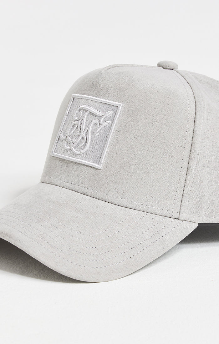Grey Prestige Patch Sueded Trucker Cap - Image 2