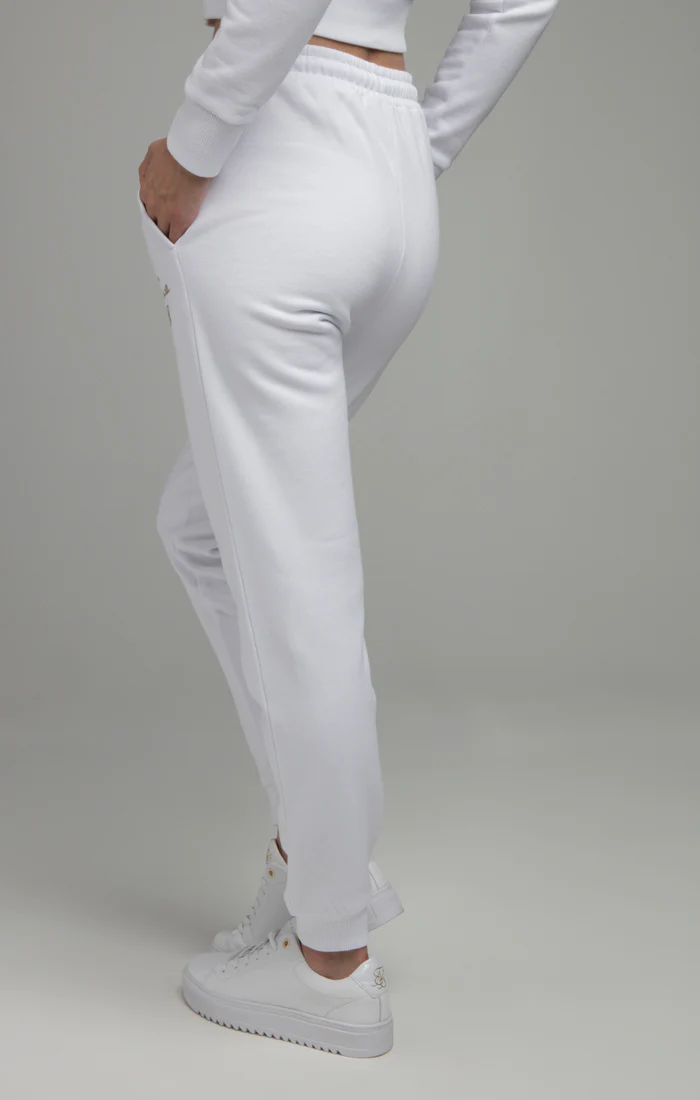SikSilk Prestige Track Pants - White - Image 3