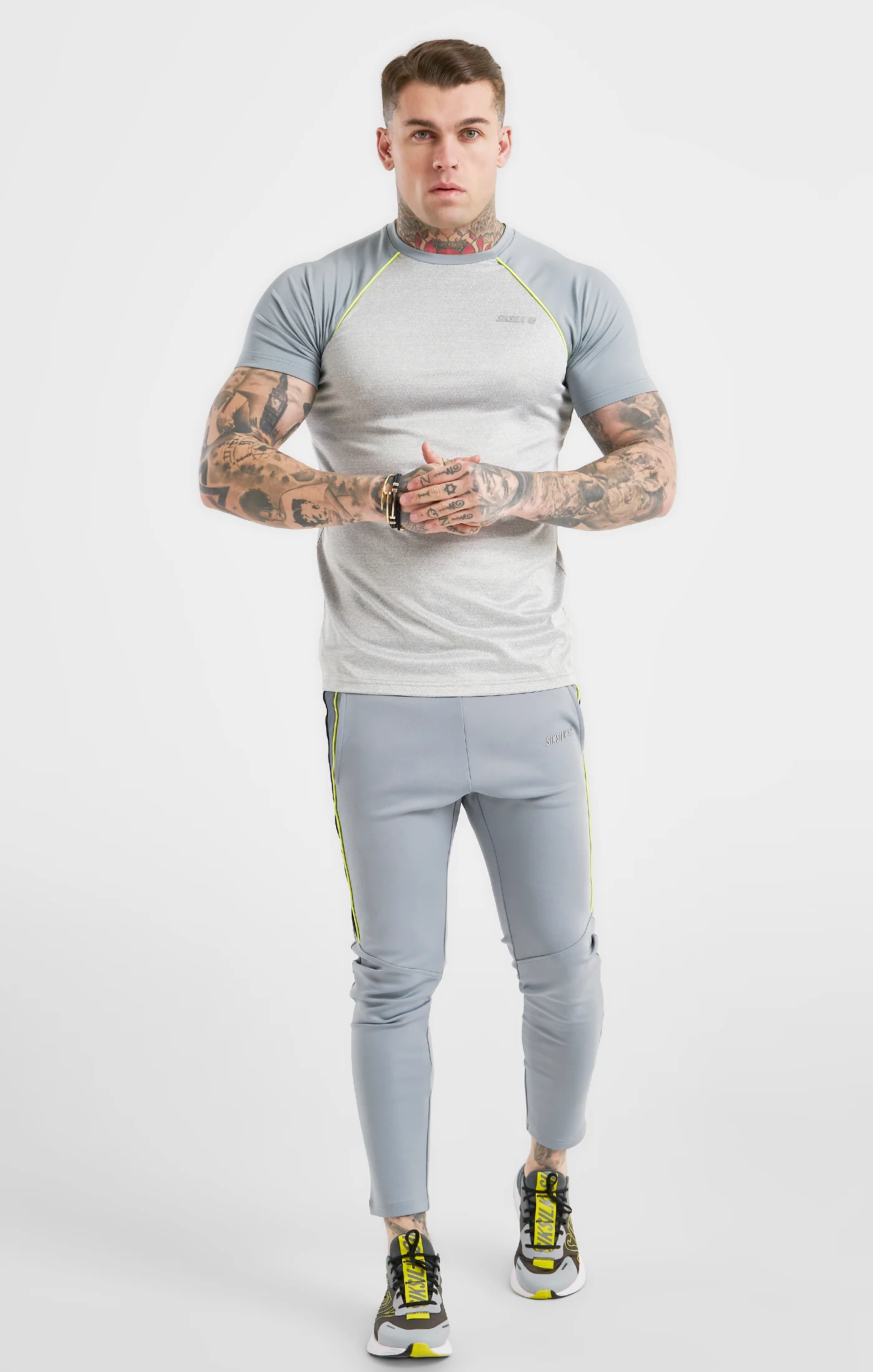 Grey Sports Poly Track Pant - Image 3