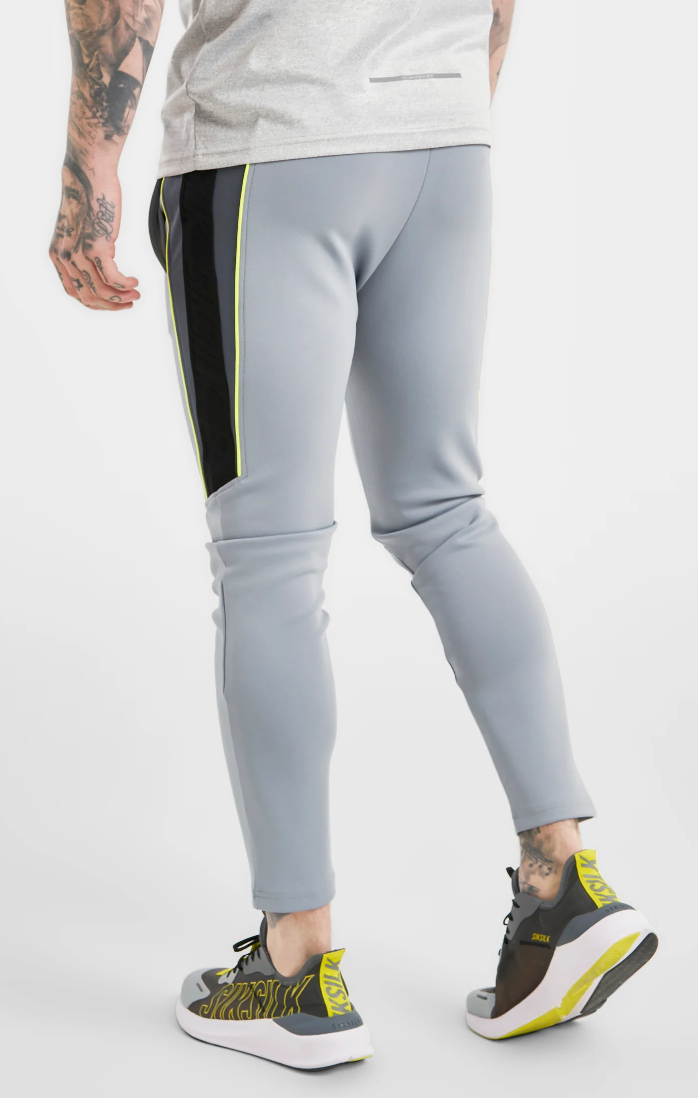 Grey Sports Poly Track Pant - Image 4
