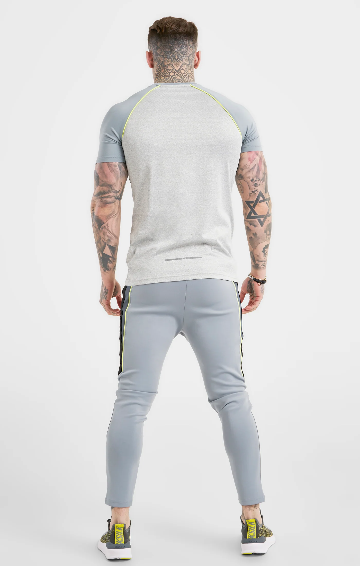 Grey Sports Poly Track Pant - Image 5