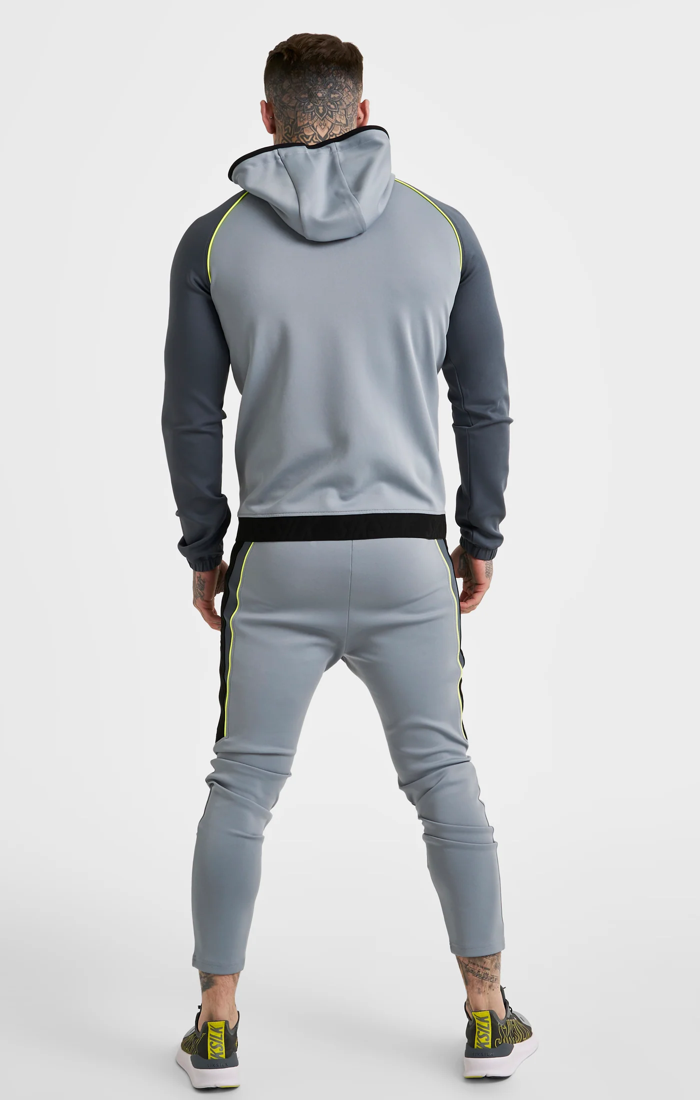 Grey Sports Poly Zip Thru Jacket - Image 4