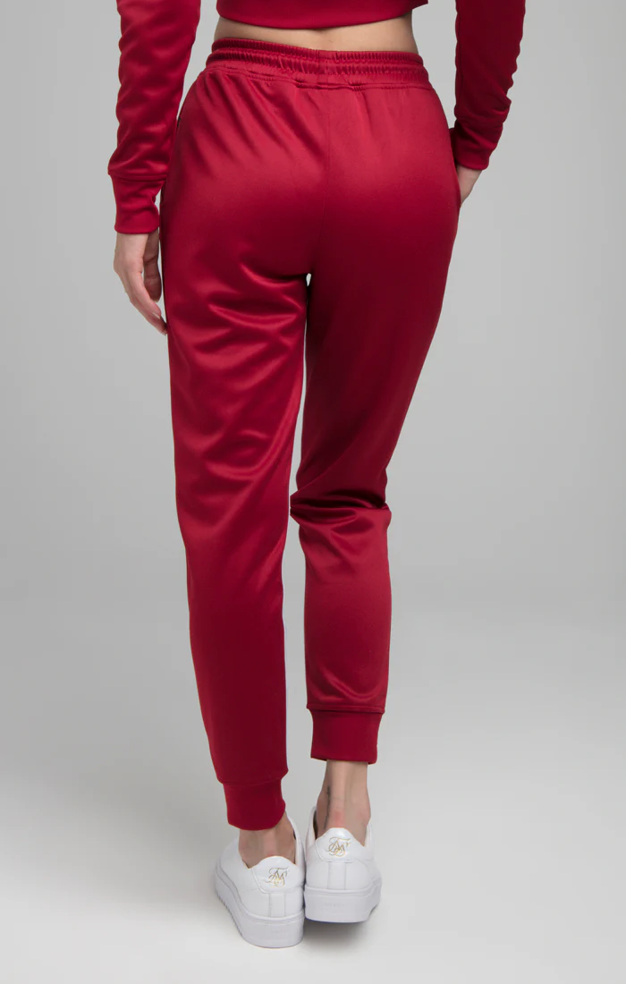 SikSilk Prosperity Track Bottoms - Red - Image 4