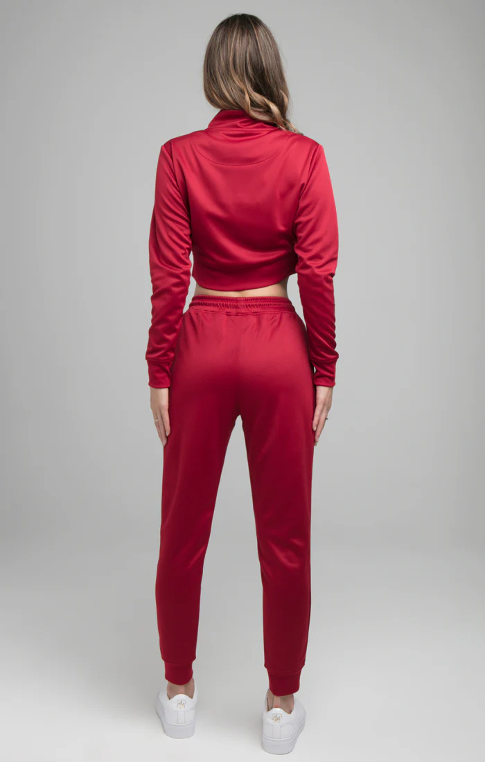 SikSilk Prosperity Track Top - Red - Image 7