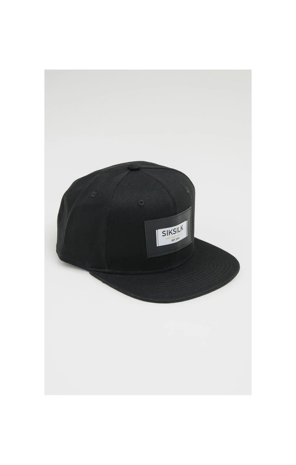 SikSilk PU Patch Snapback - Black