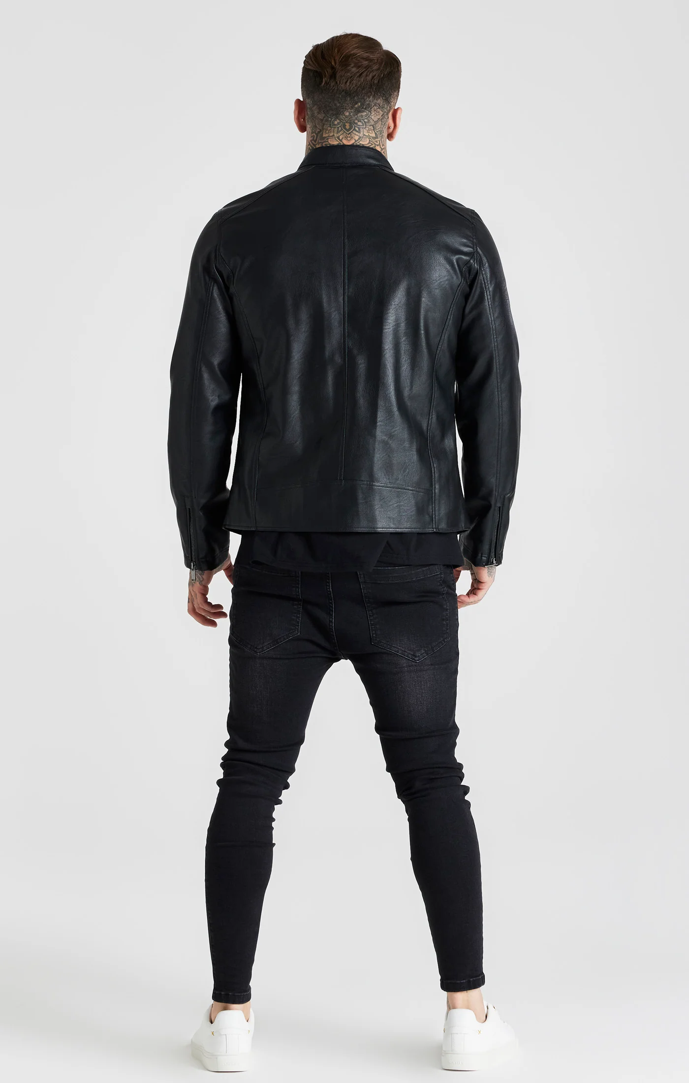 Black Stand Collar Jacket - Image 7