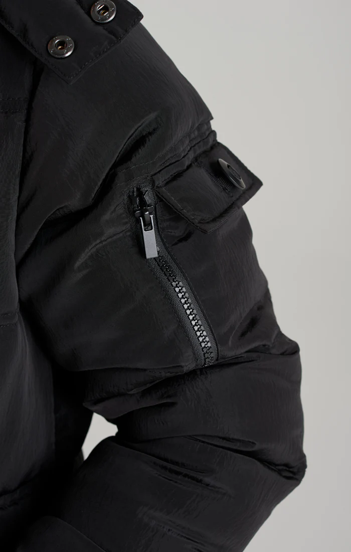 Boys Black Puff Parka - Image 4