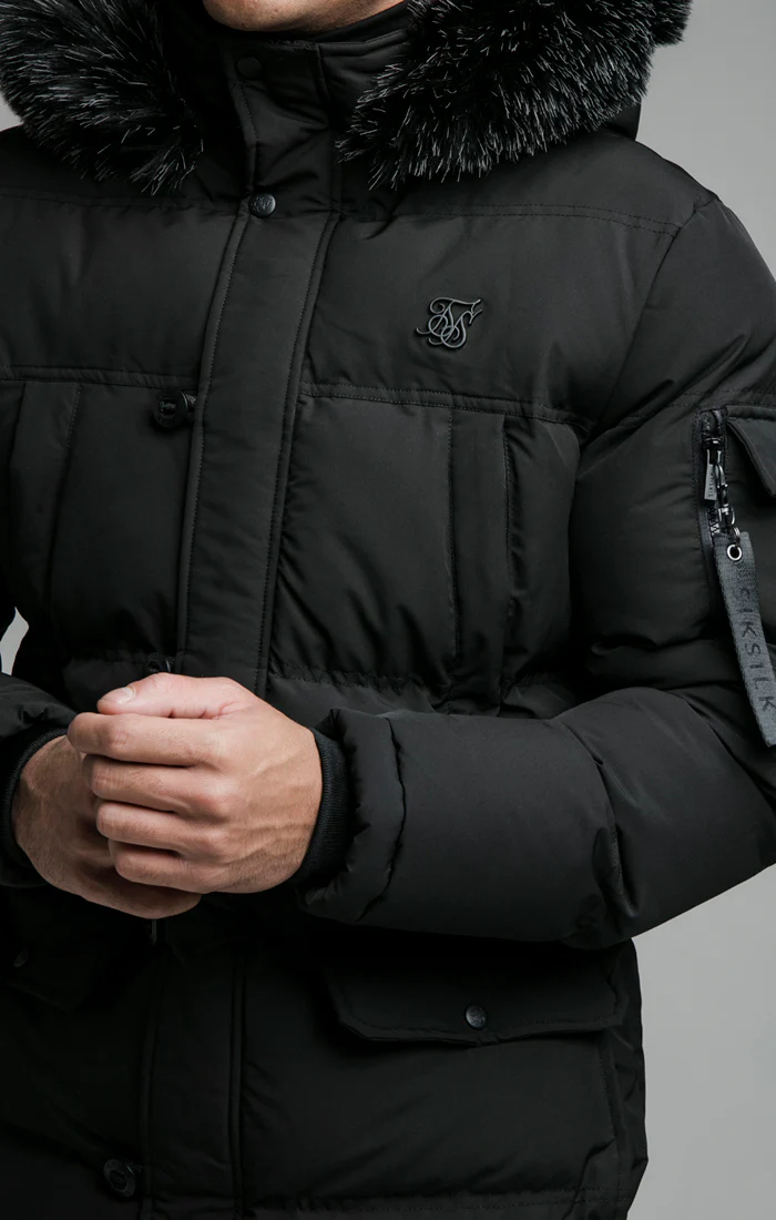 Black Puff Parka - Image 4