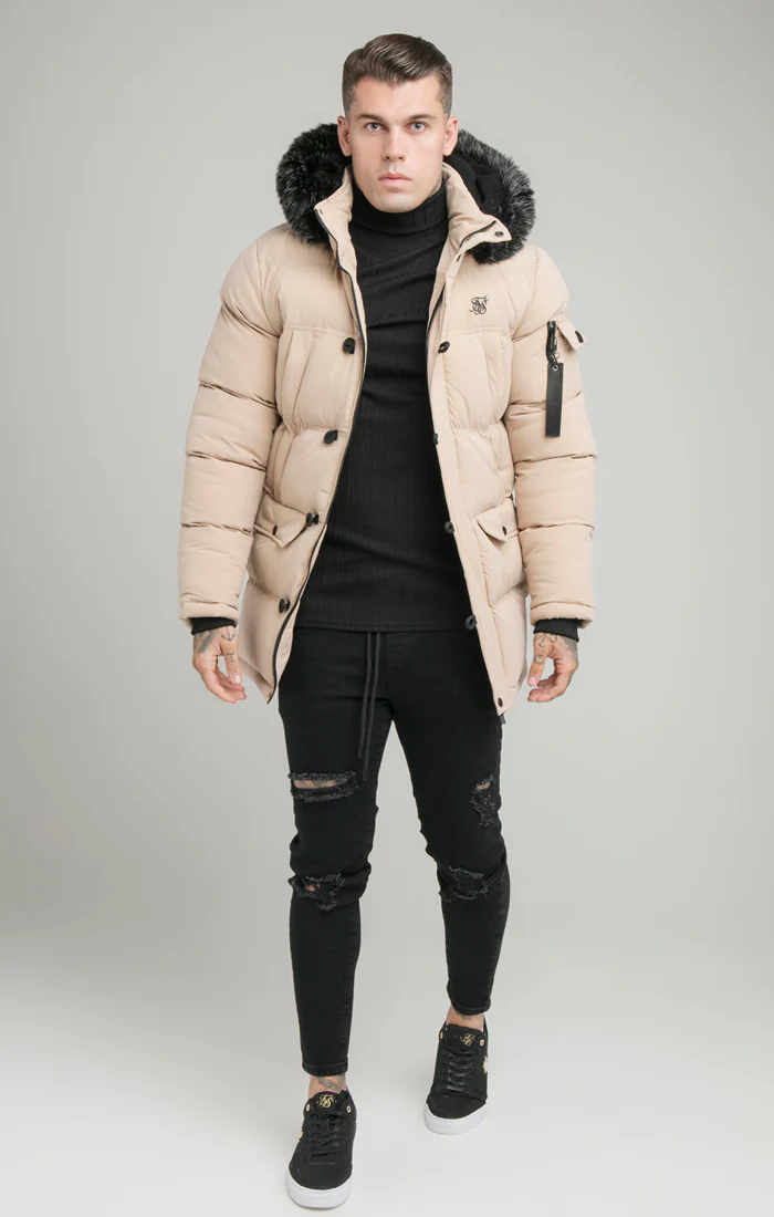 SikSilk Puff Anorak - Champagne Beige