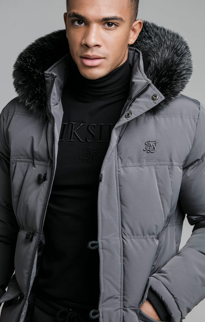 Grey Puff Parka - Image 2