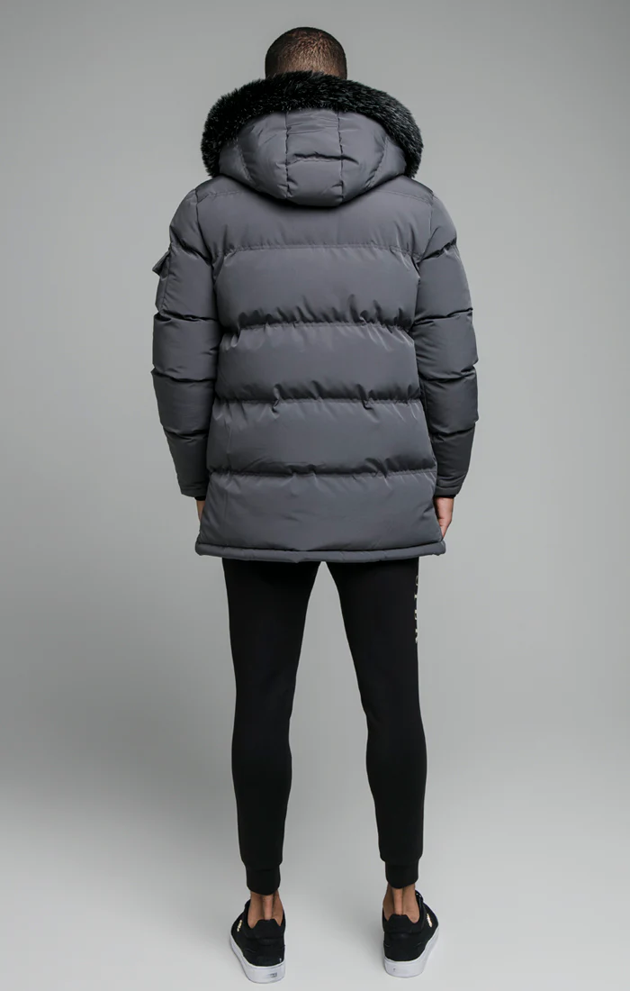 Grey Puff Parka - Image 6
