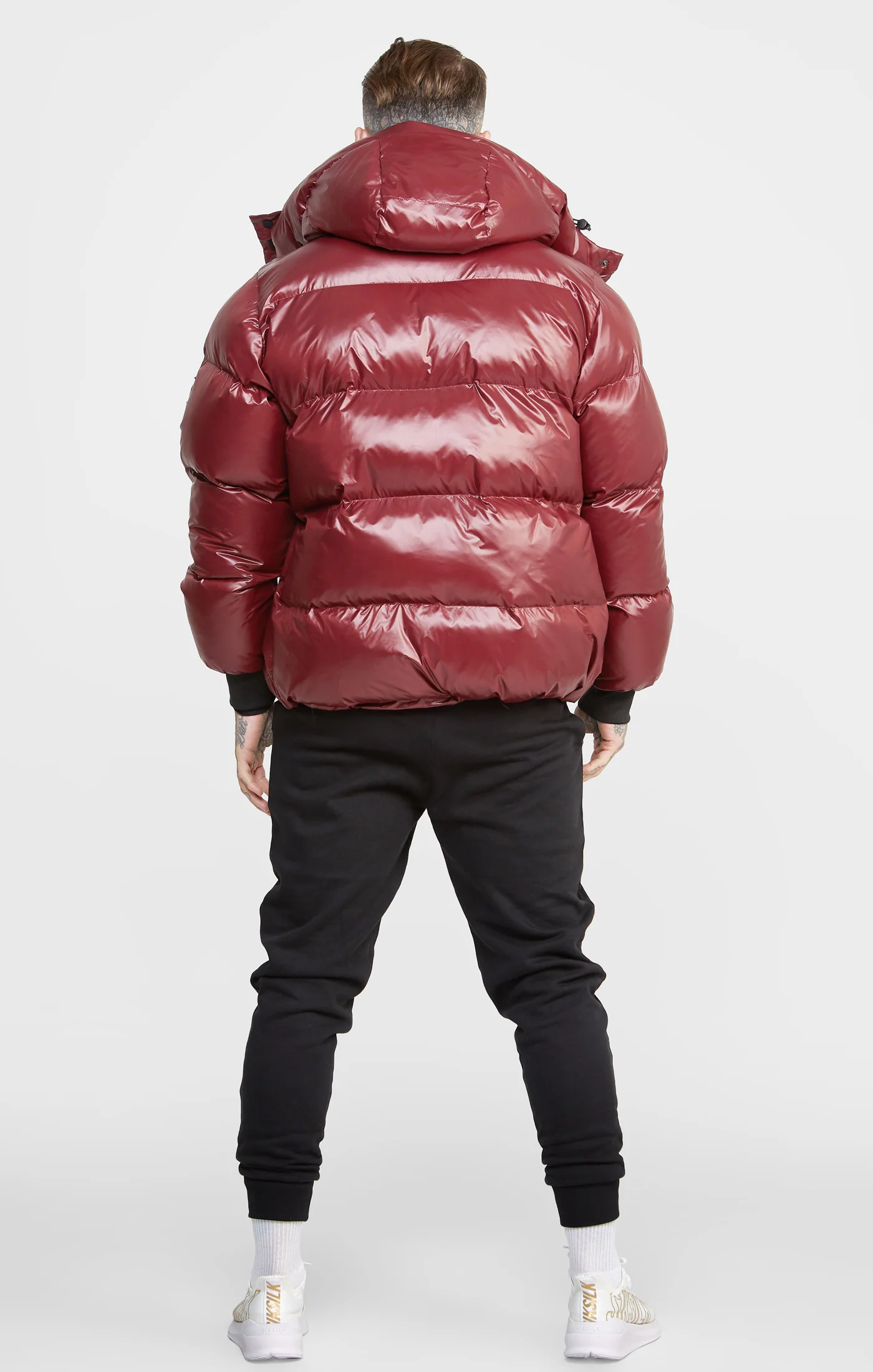 Burgundy Puffer Jacket - Image 5