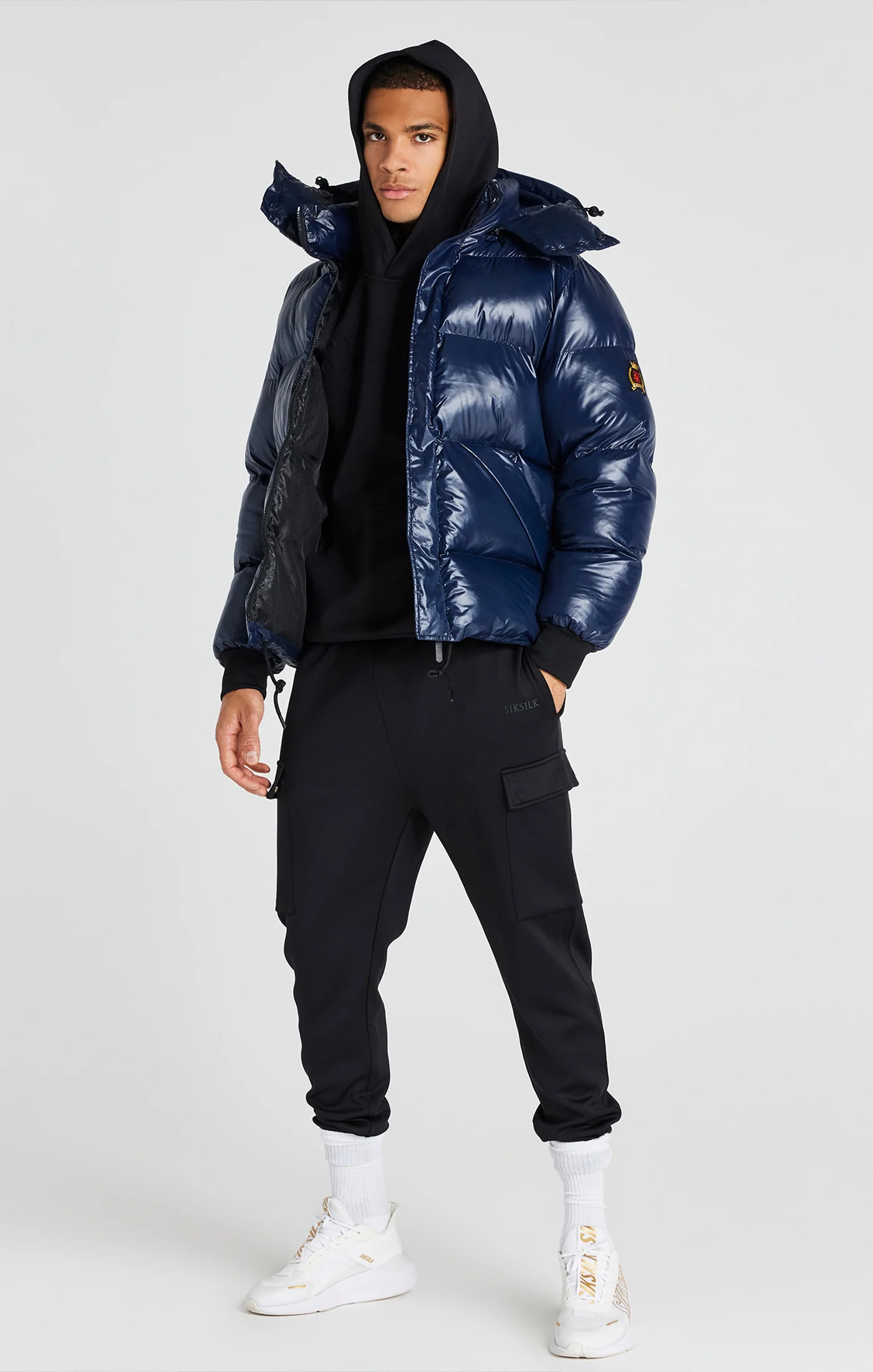 Navy Puffer Jacket - Image 4