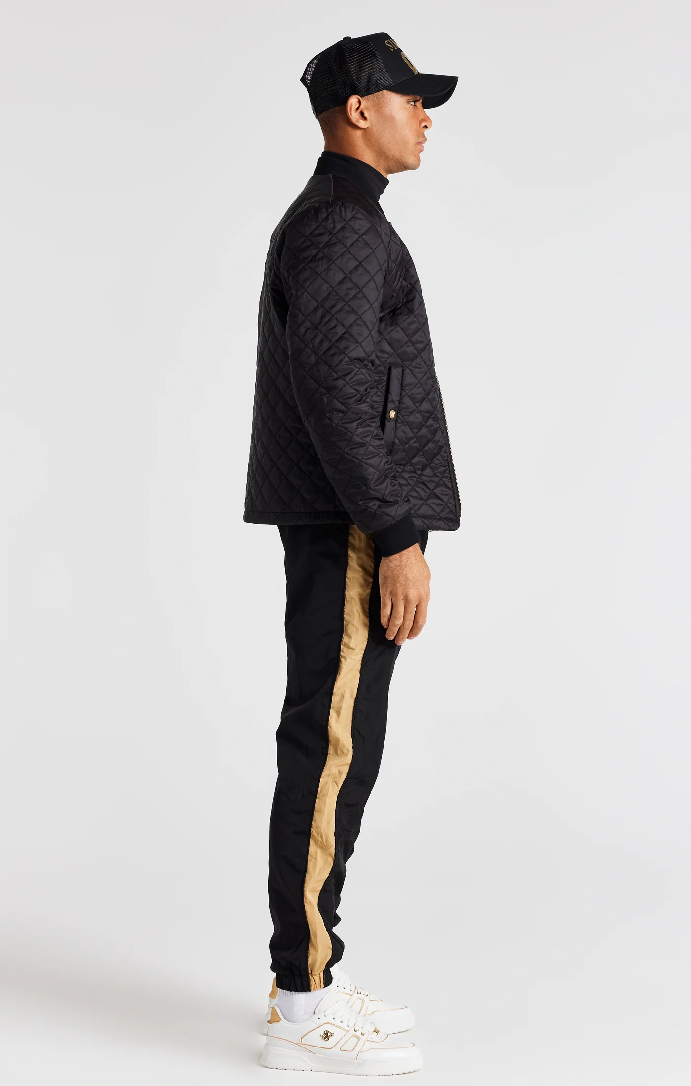 Black Quilted Jacket - Image 10