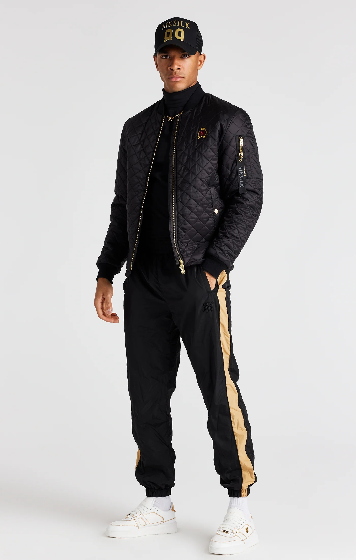 Black Quilted Jacket - Image 6