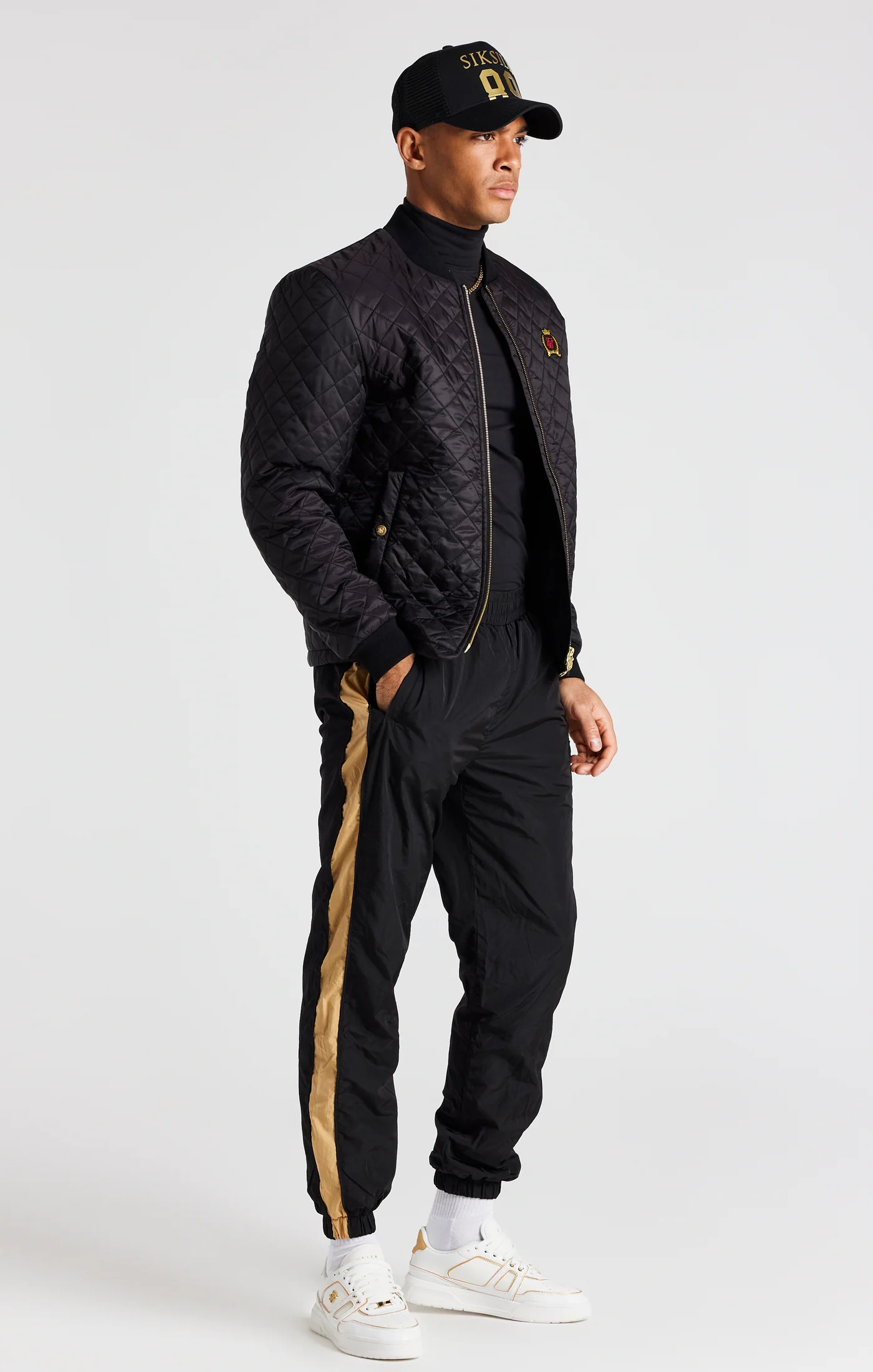 Black Quilted Jacket - Image 9