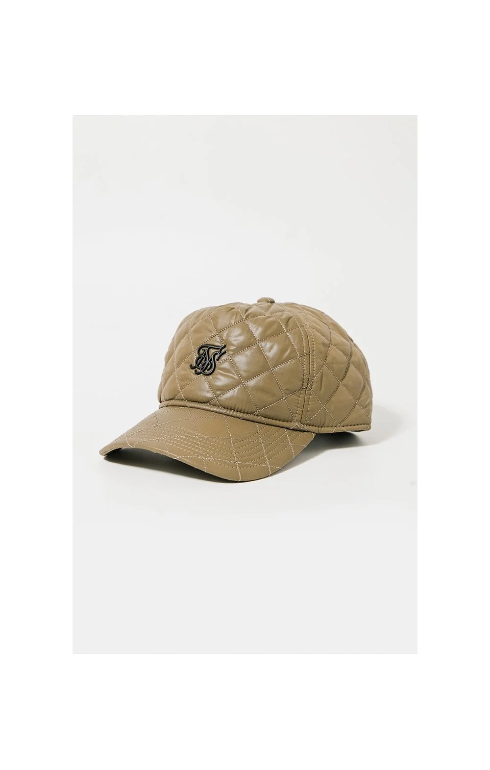 SikSilk Quilted Nylon Trucker - Khaki - Image 3