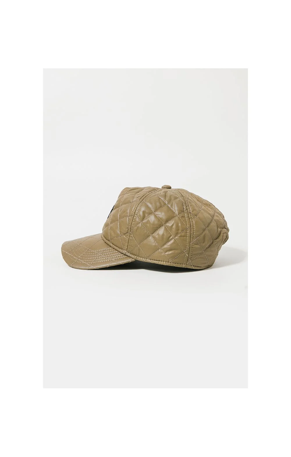 SikSilk Quilted Nylon Trucker - Khaki - Image 4