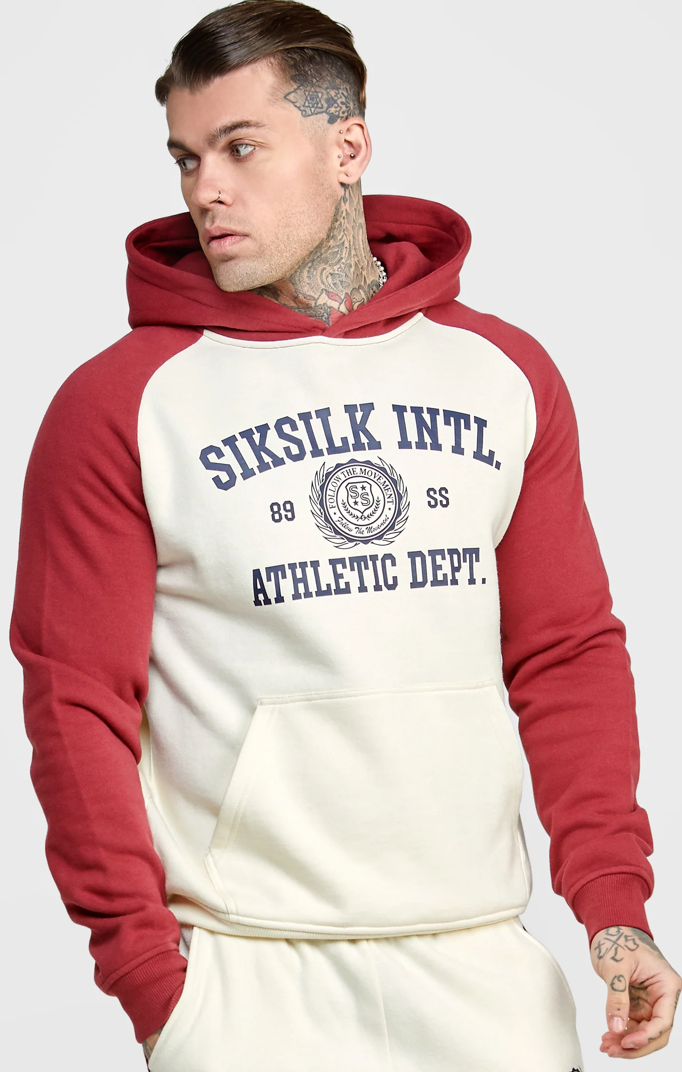 Ecru Raglan Oversized Hoodie