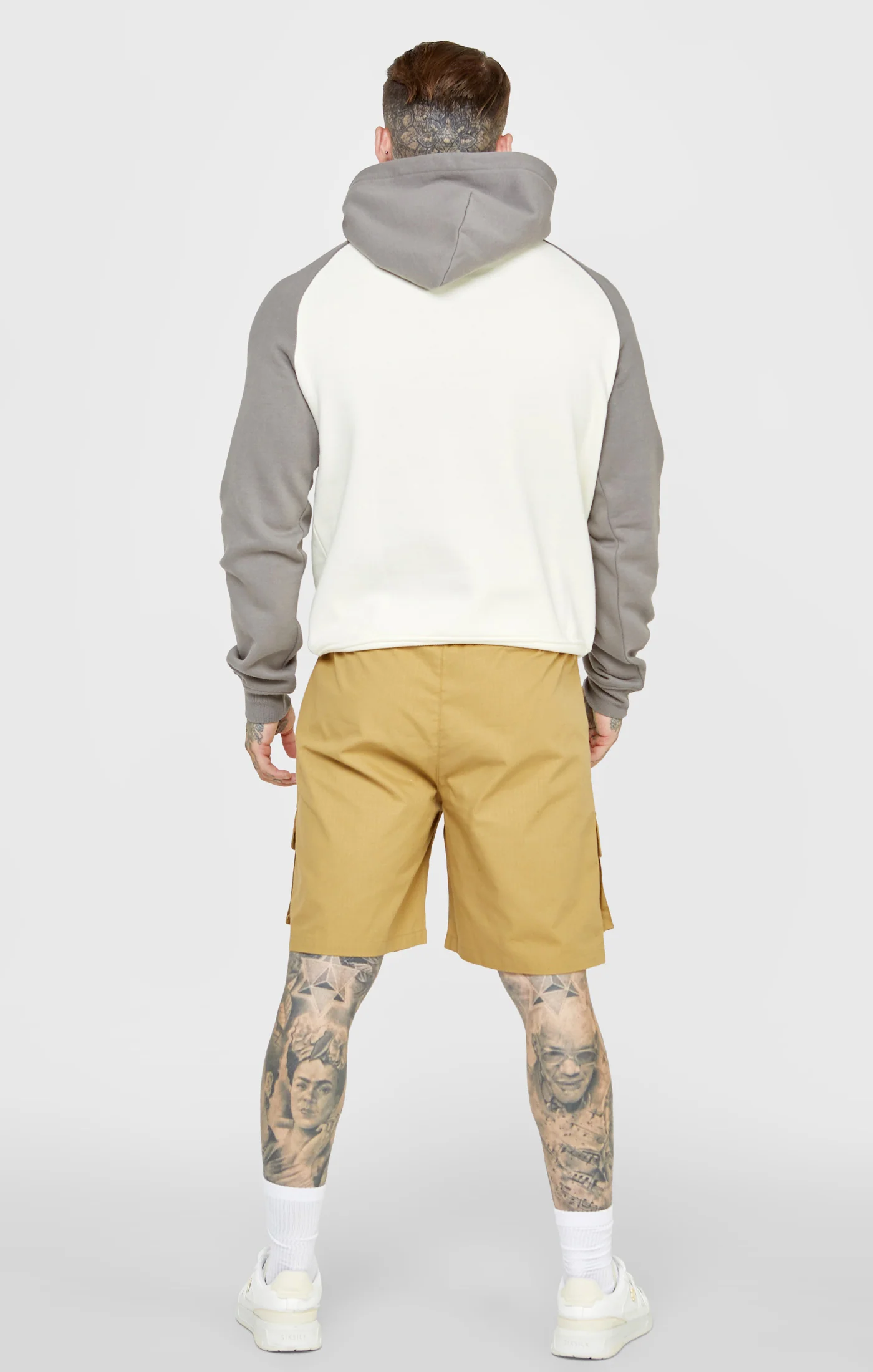 Grey Raglan Oversized Hoodie - Image 5