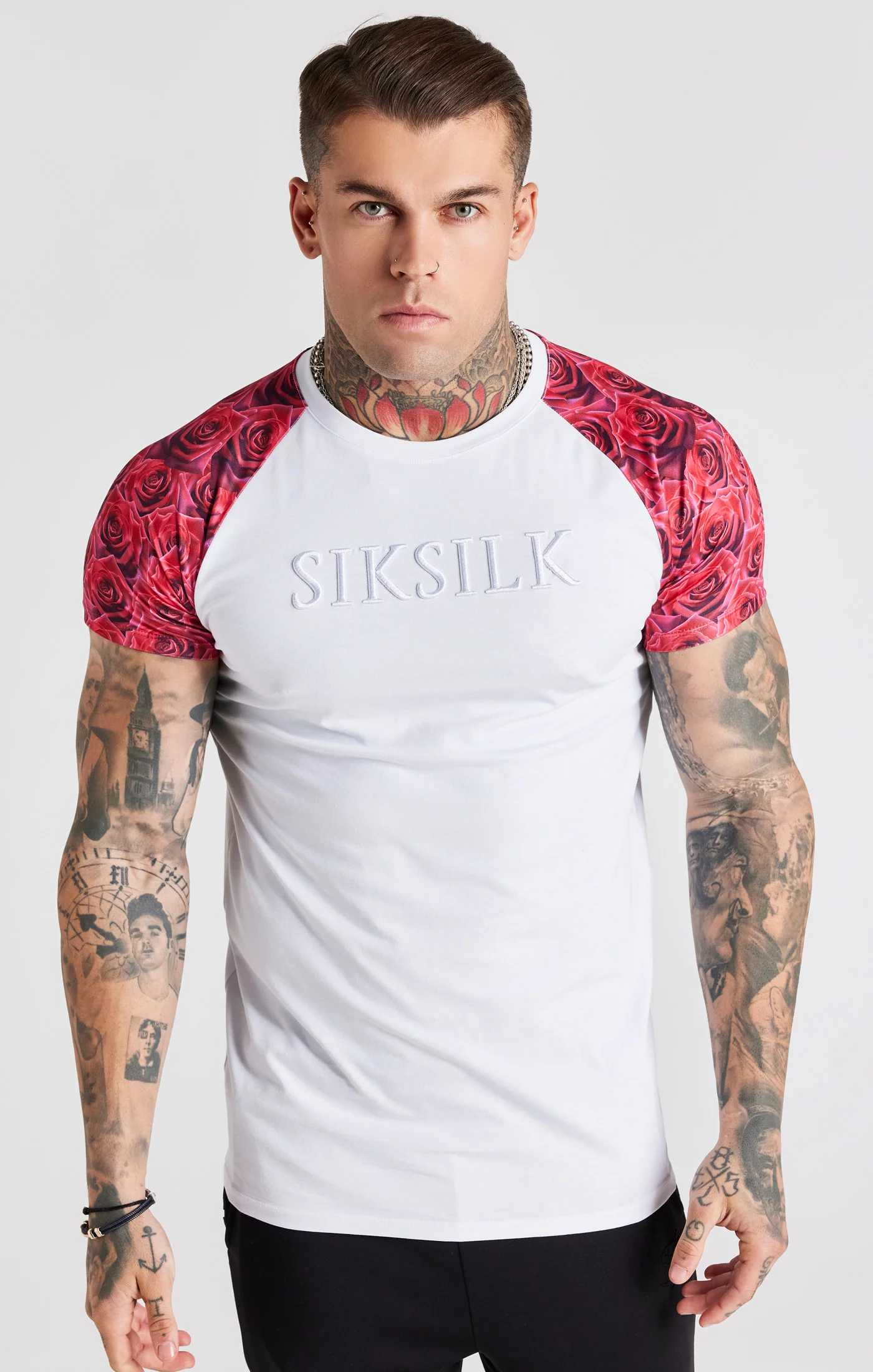 White Raglan T Shirt