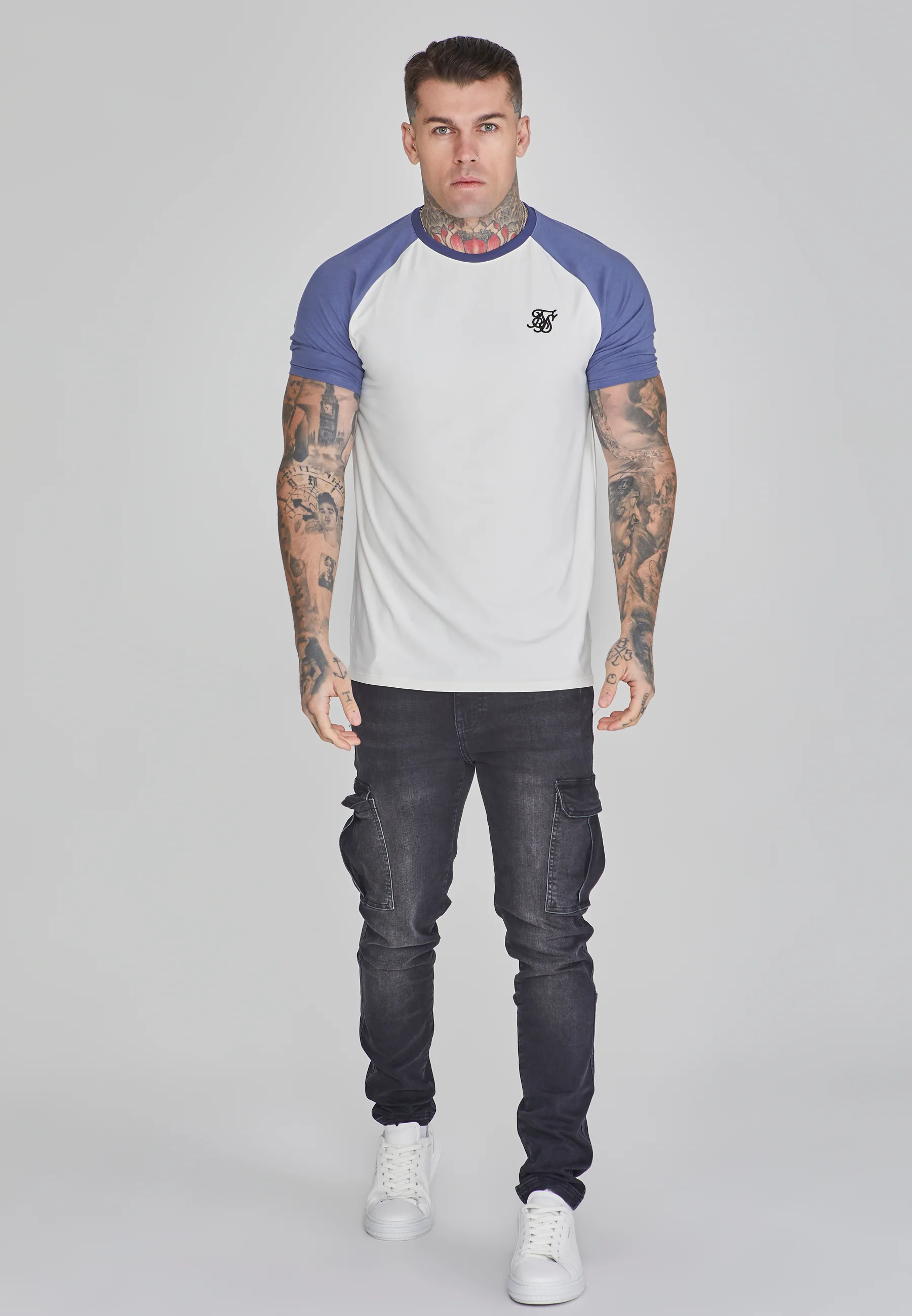 Ecru Blue Raglan T-Shirt - Image 2