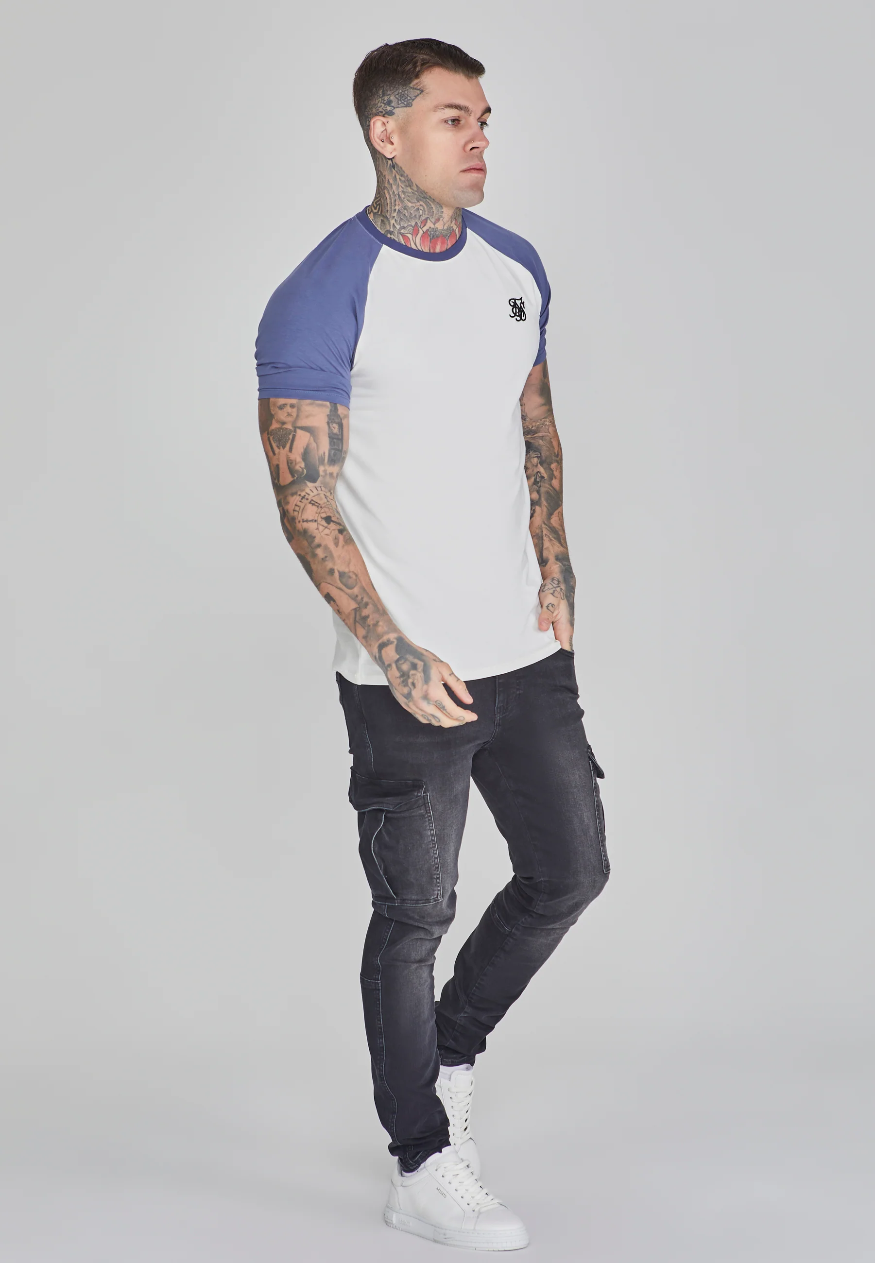 Ecru Blue Raglan T-Shirt - Image 4
