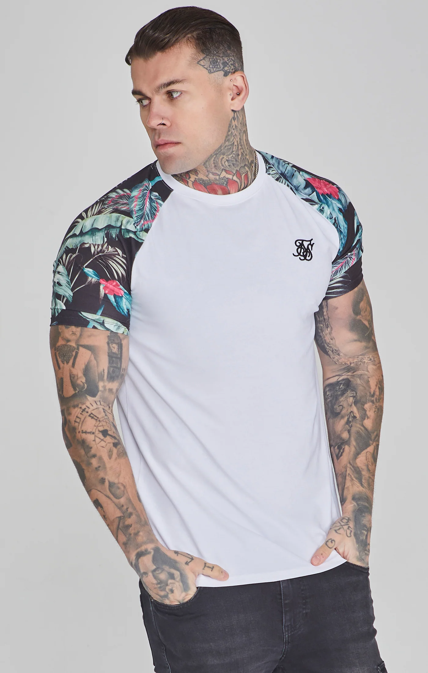 White Raglan T-Shirt