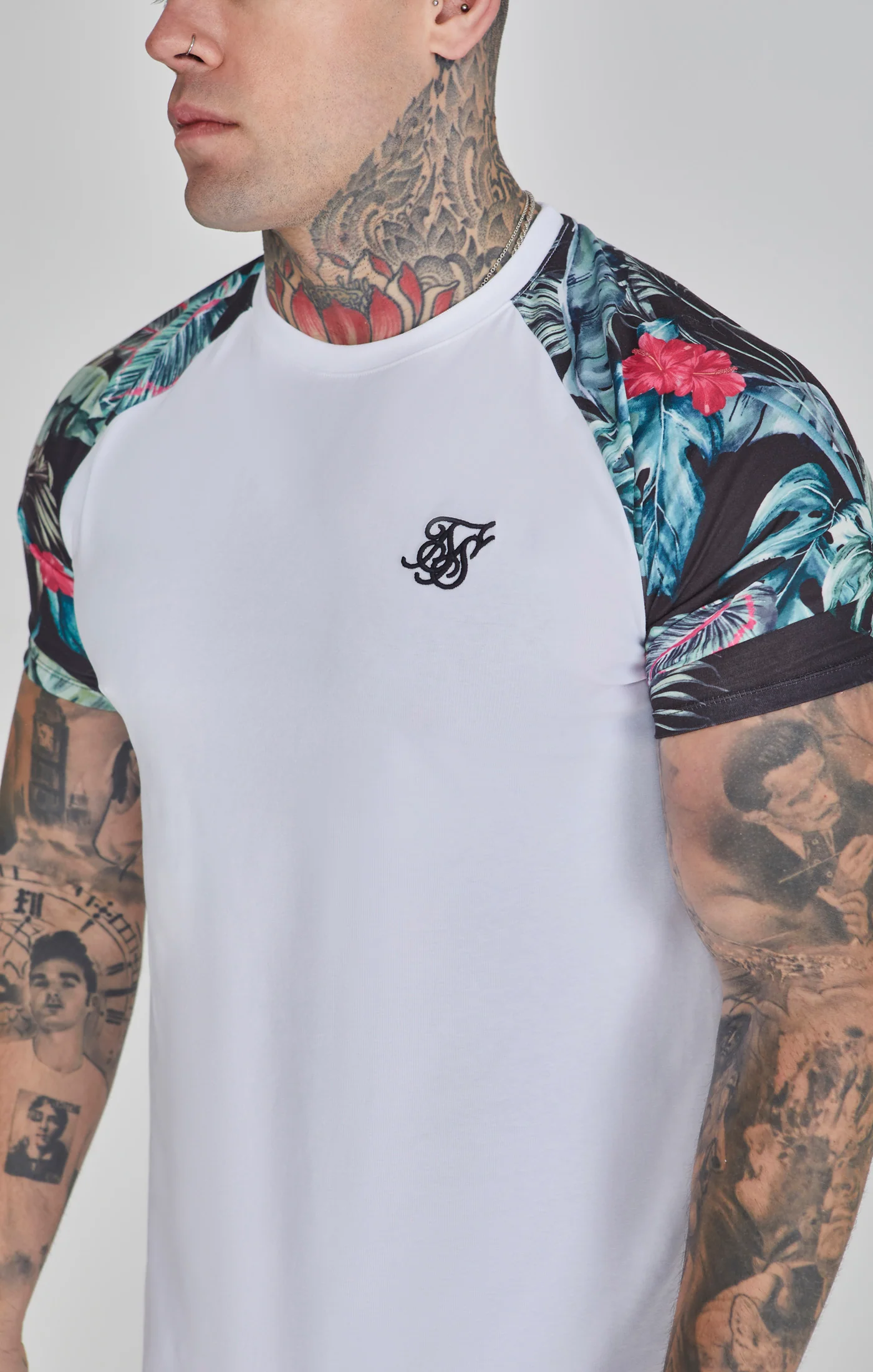White Raglan T-Shirt - Image 3