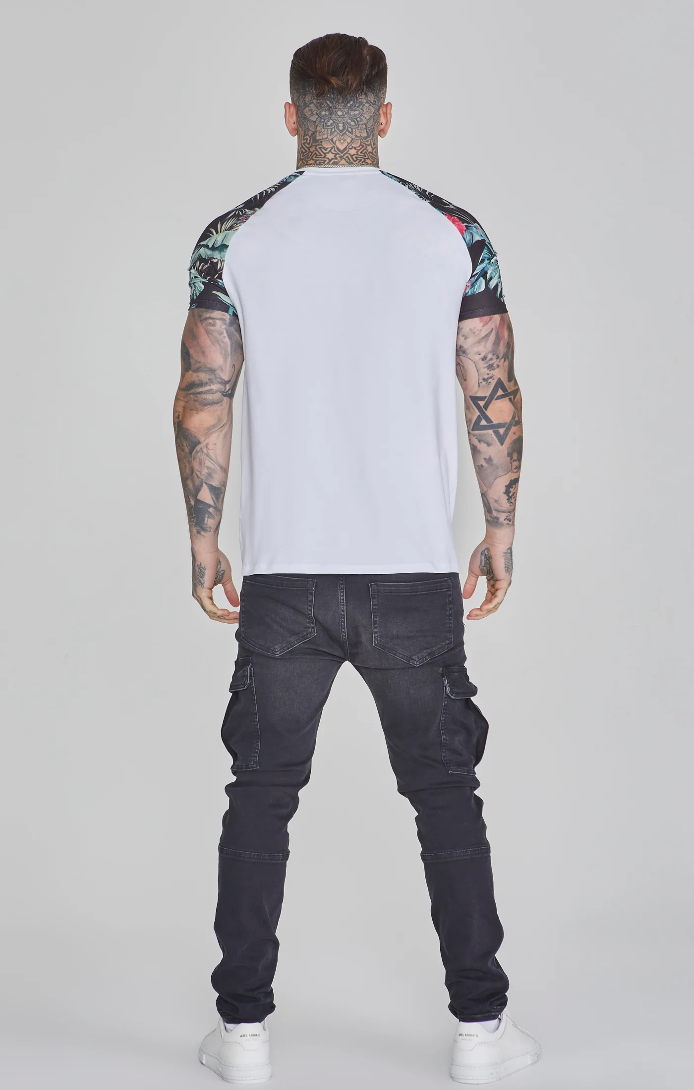 White Raglan T-Shirt - Image 5