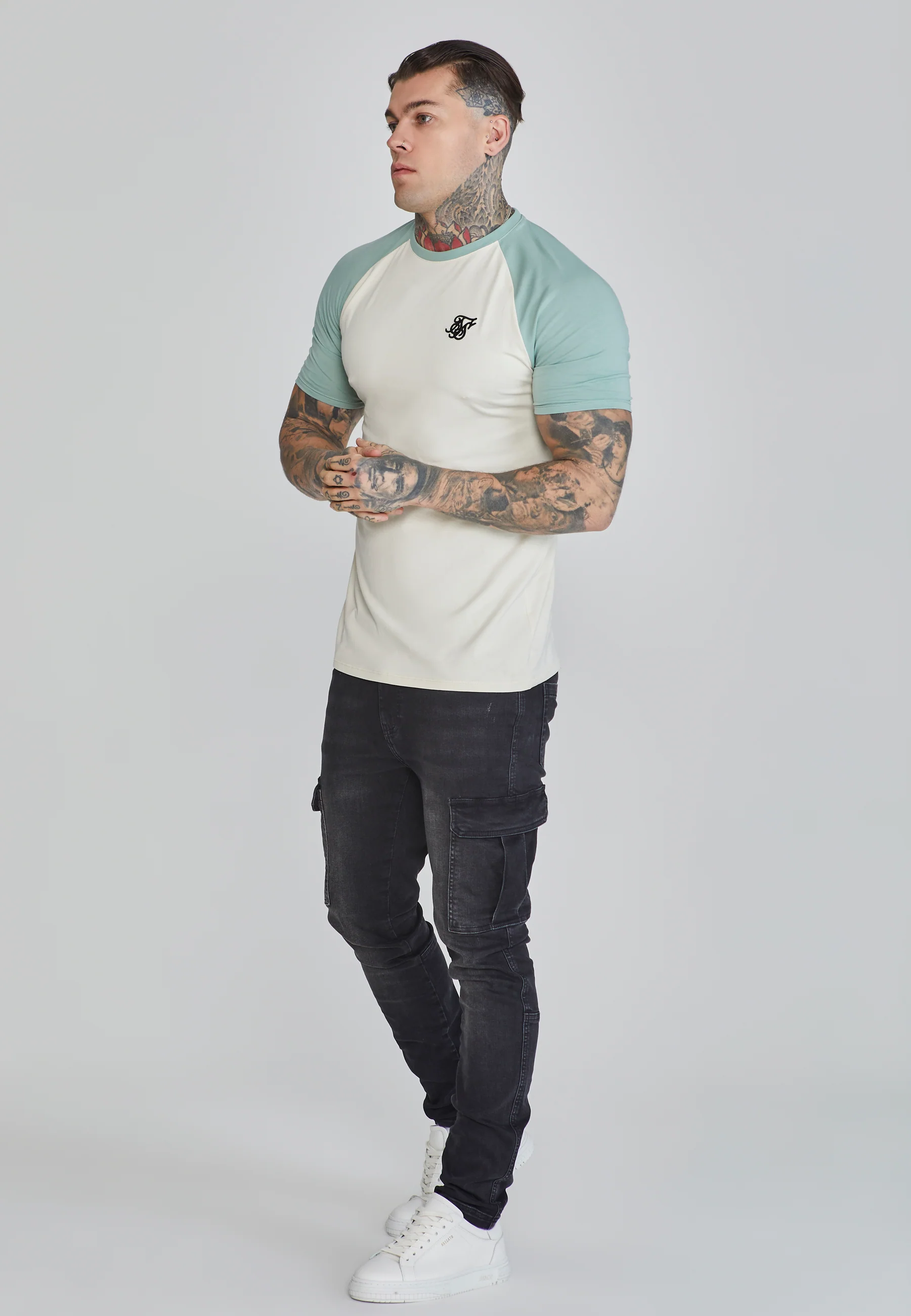 Ecru Green Raglan T-Shirt - Image 4