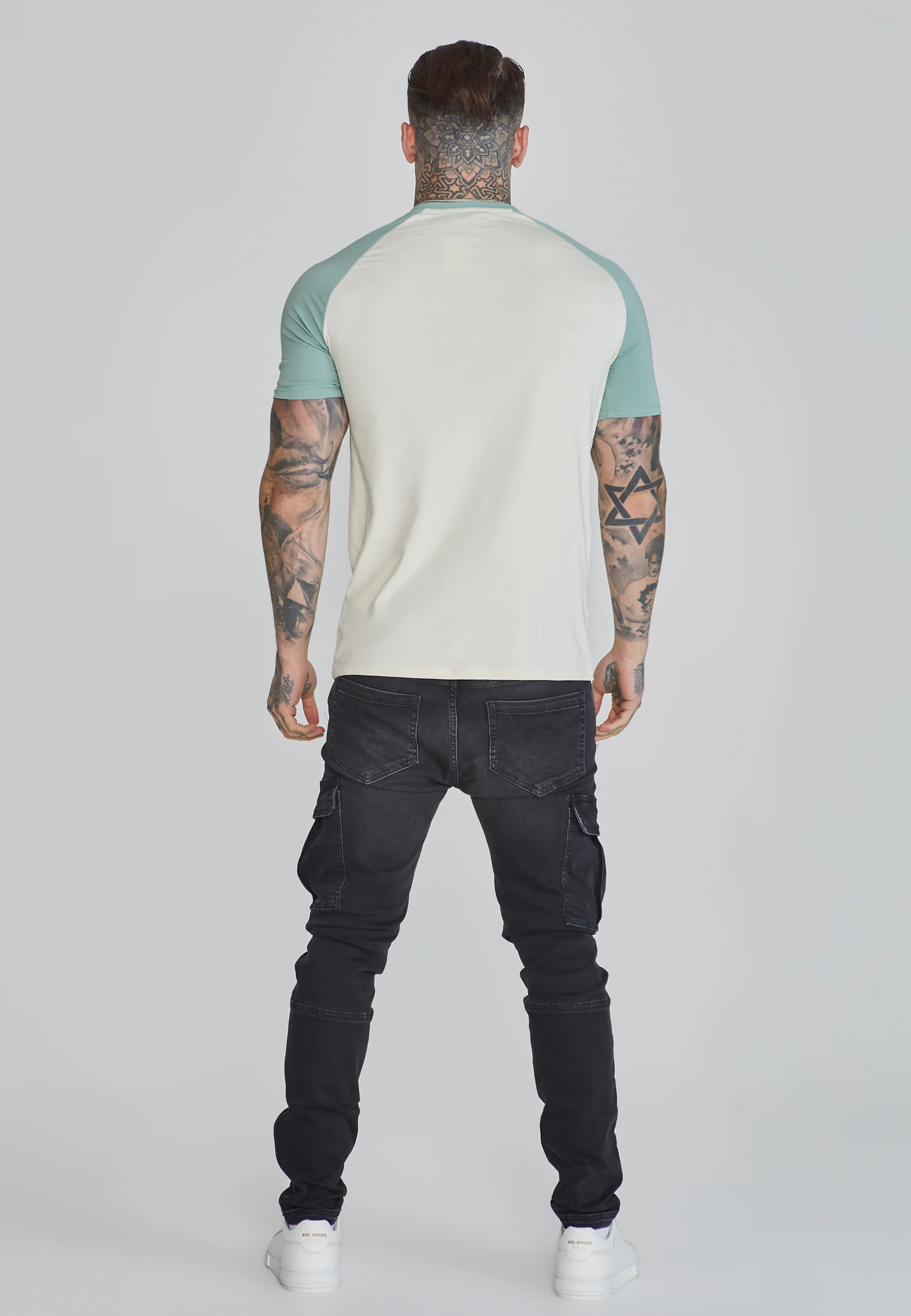 Ecru Green Raglan T-Shirt - Image 5