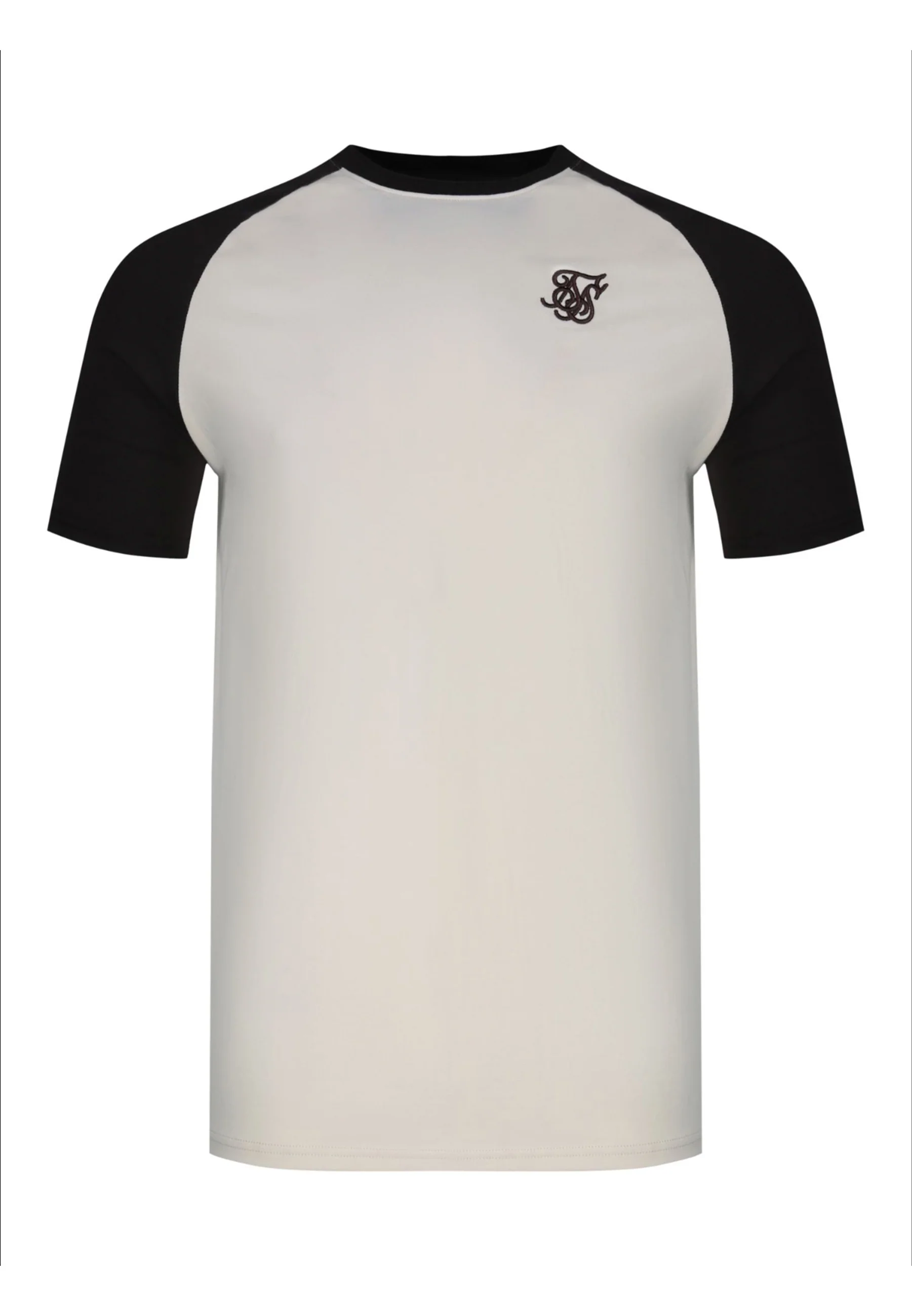 White and Brown Raglan T-Shirt - Image 6