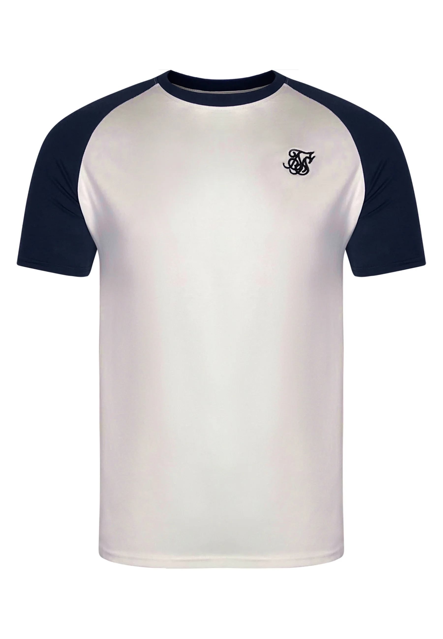 White and Navy Raglan T-Shirt - Image 6