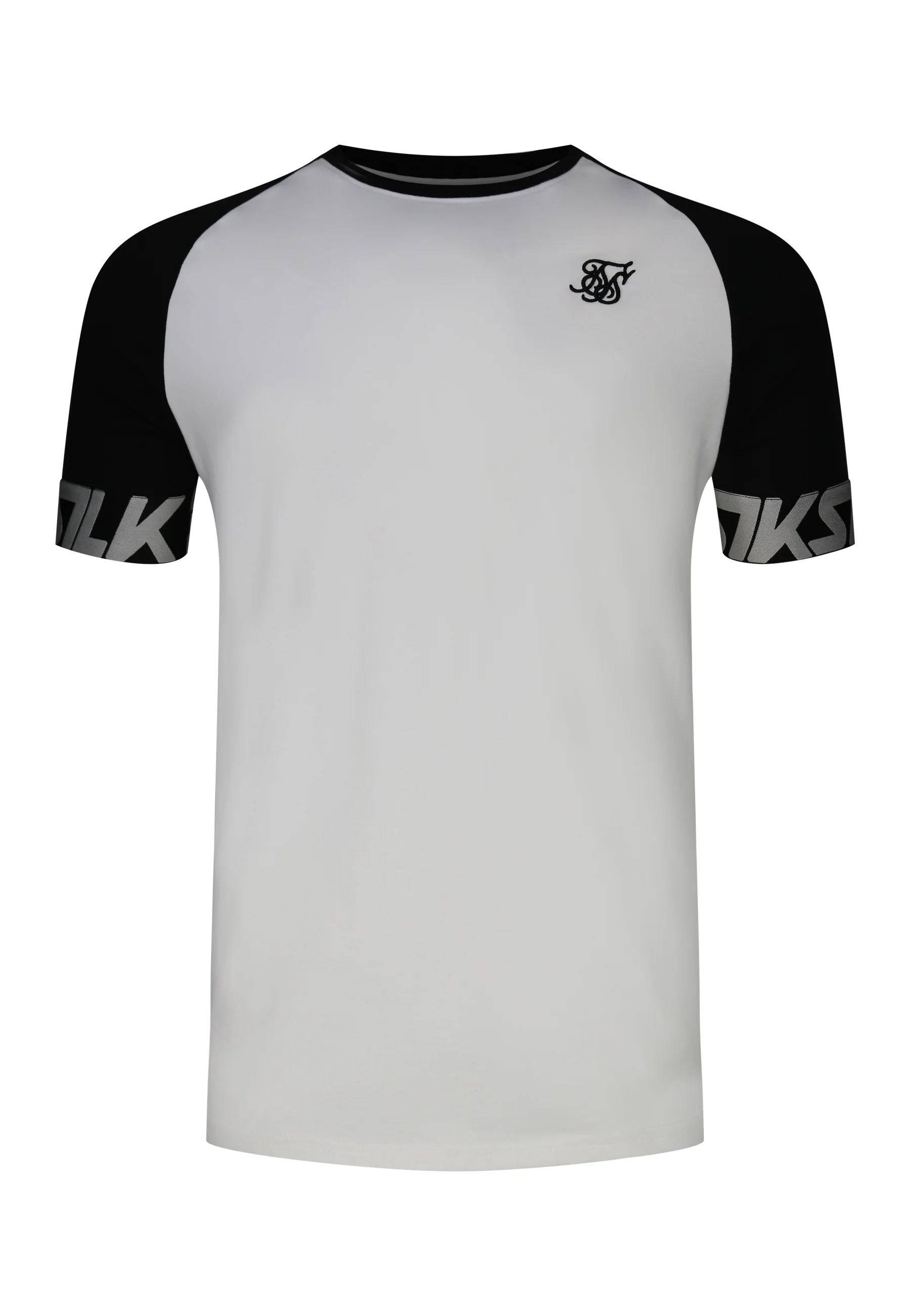 White and Black Raglan Tech T-Shirt - Image 6