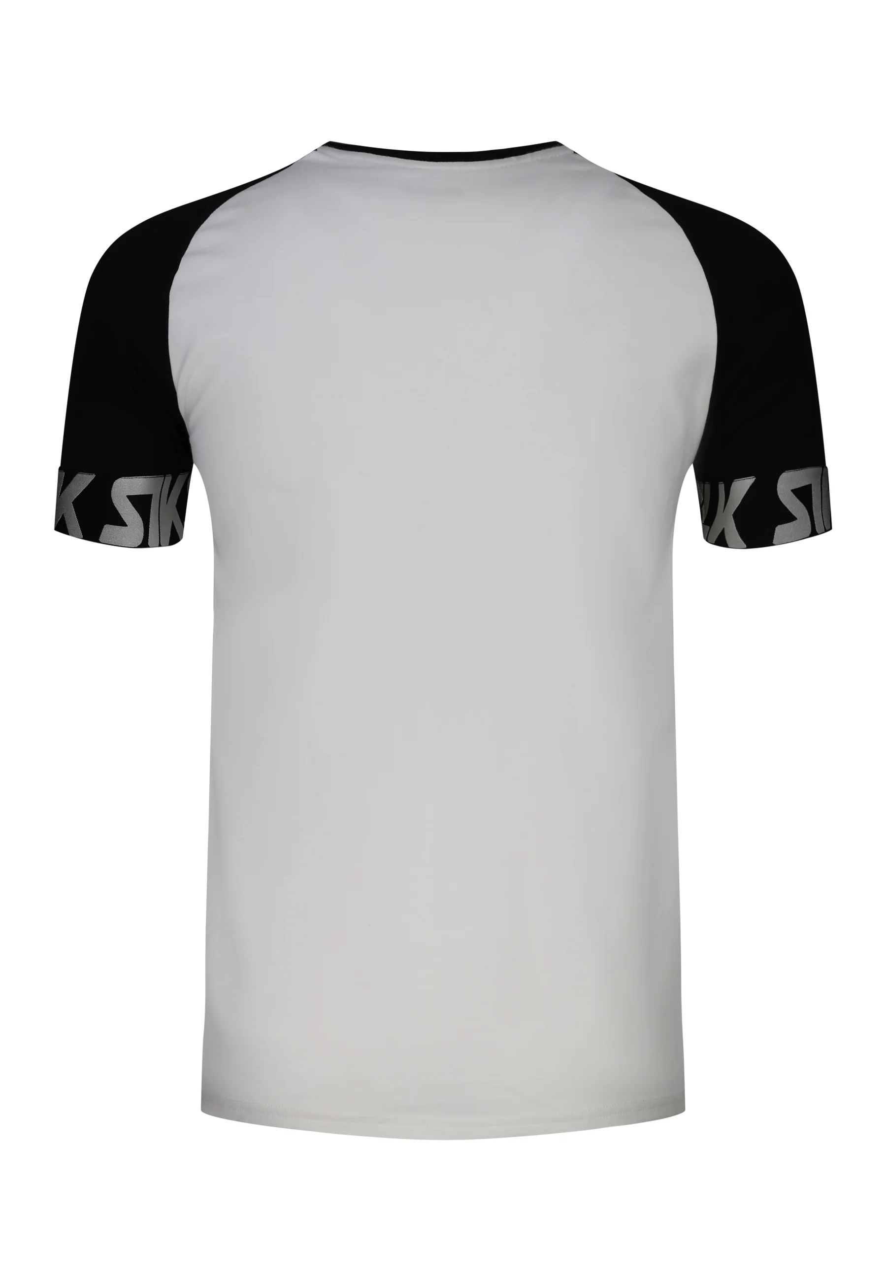 White and Black Raglan Tech T-Shirt - Image 7