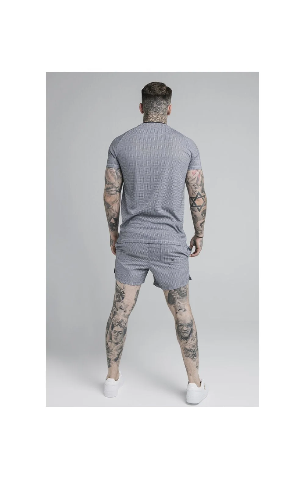SikSilk Raglan Tech Tee - Houndstooth - Image 5
