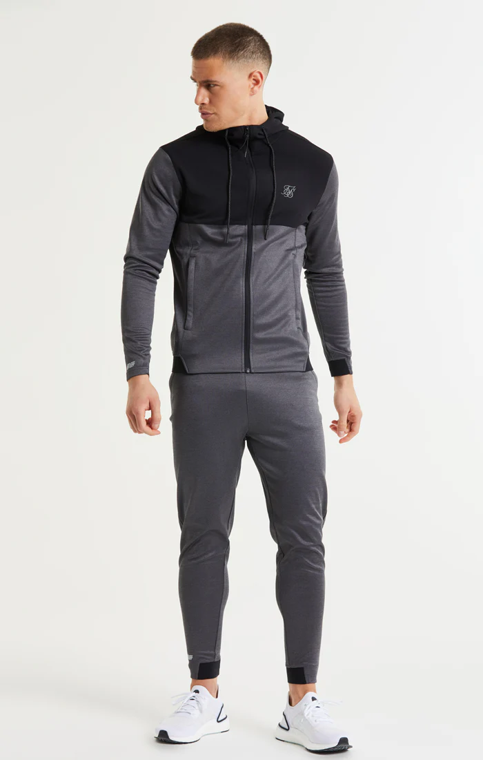 SikSilk Rapid FZ Hoodie - Charcoal Marl - Image 3