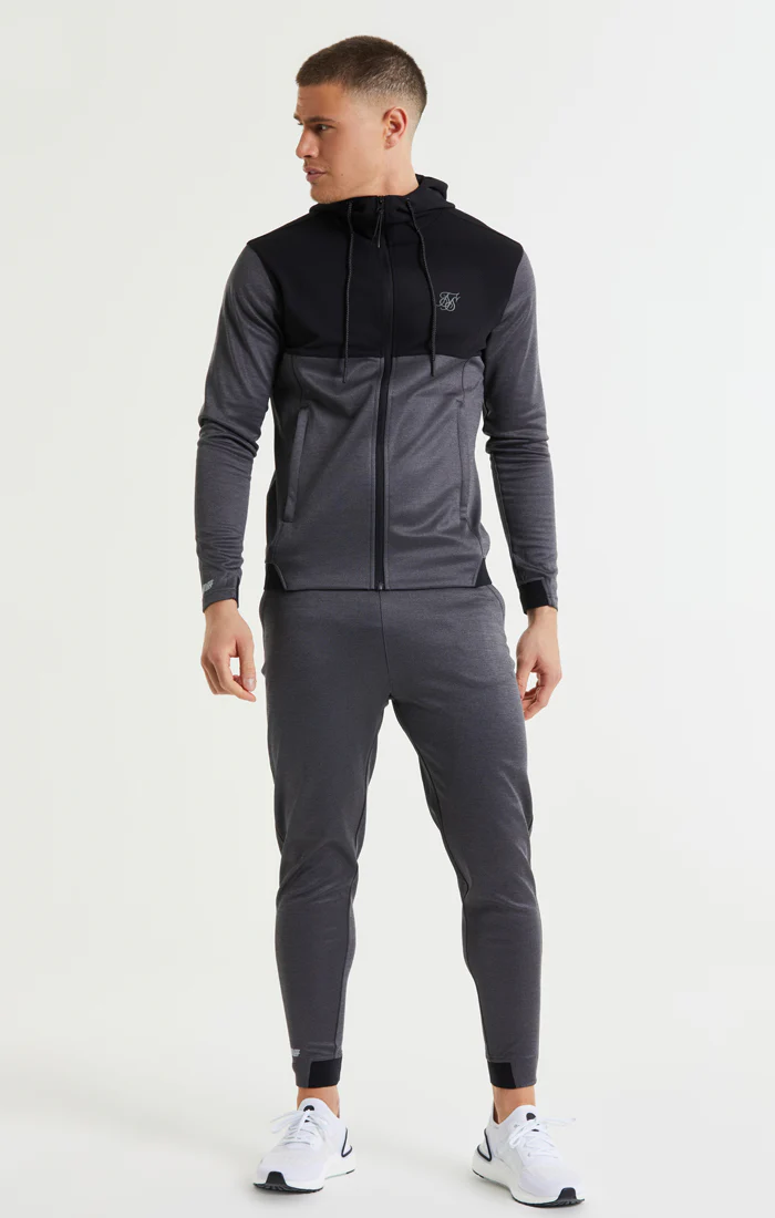 SikSilk Rapid FZ Hoodie - Charcoal Marl - Image 4