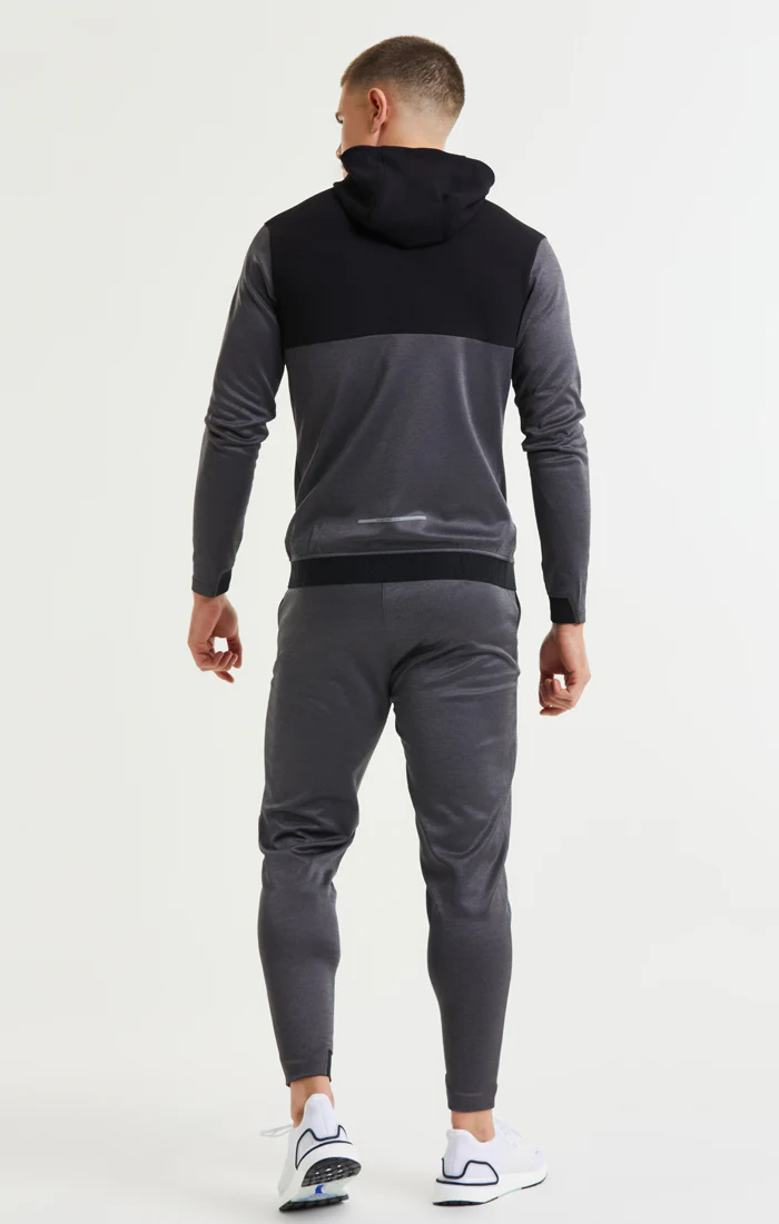 SikSilk Rapid FZ Hoodie - Charcoal Marl - Image 5