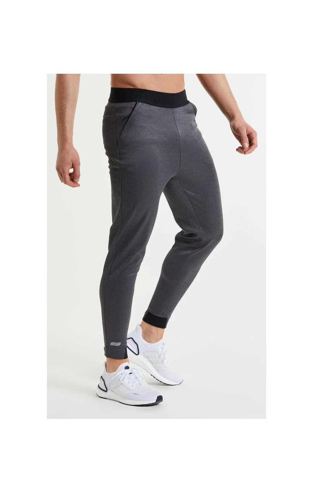 SikSilk Rapid Pants – Charcoal Marl - Image 2