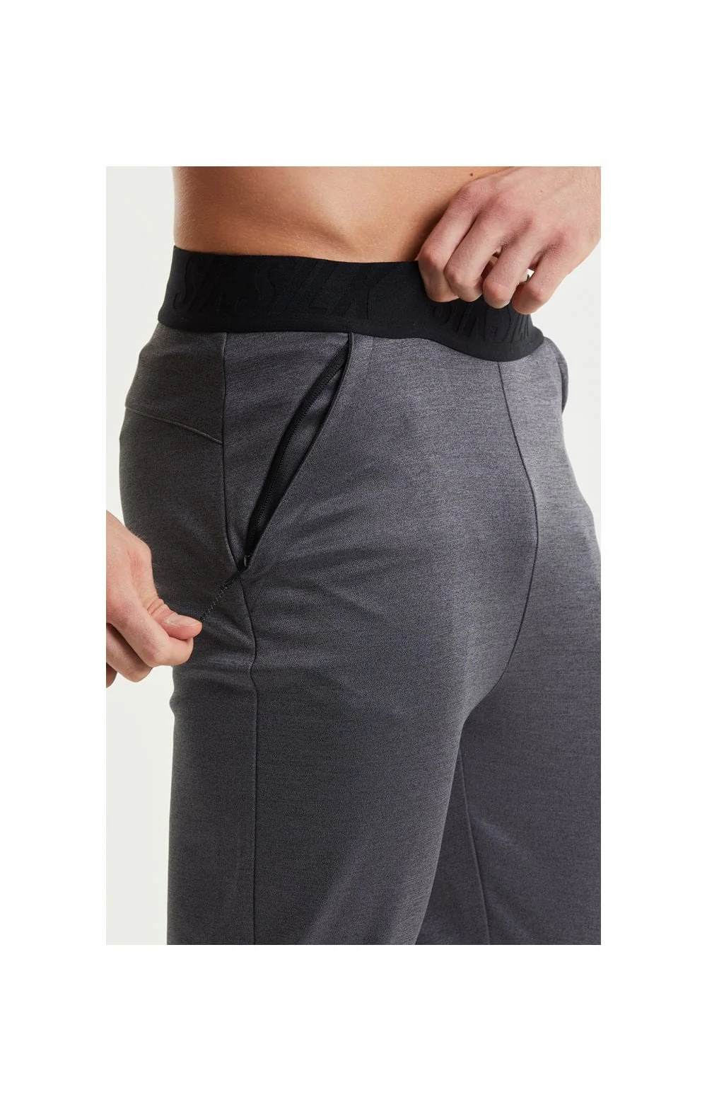 SikSilk Rapid Pants – Charcoal Marl - Image 4