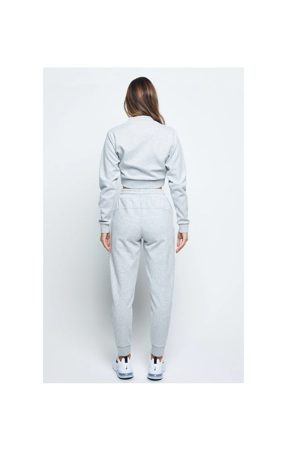 SikSilk React Track Jacket - Grey Marl - Image 6